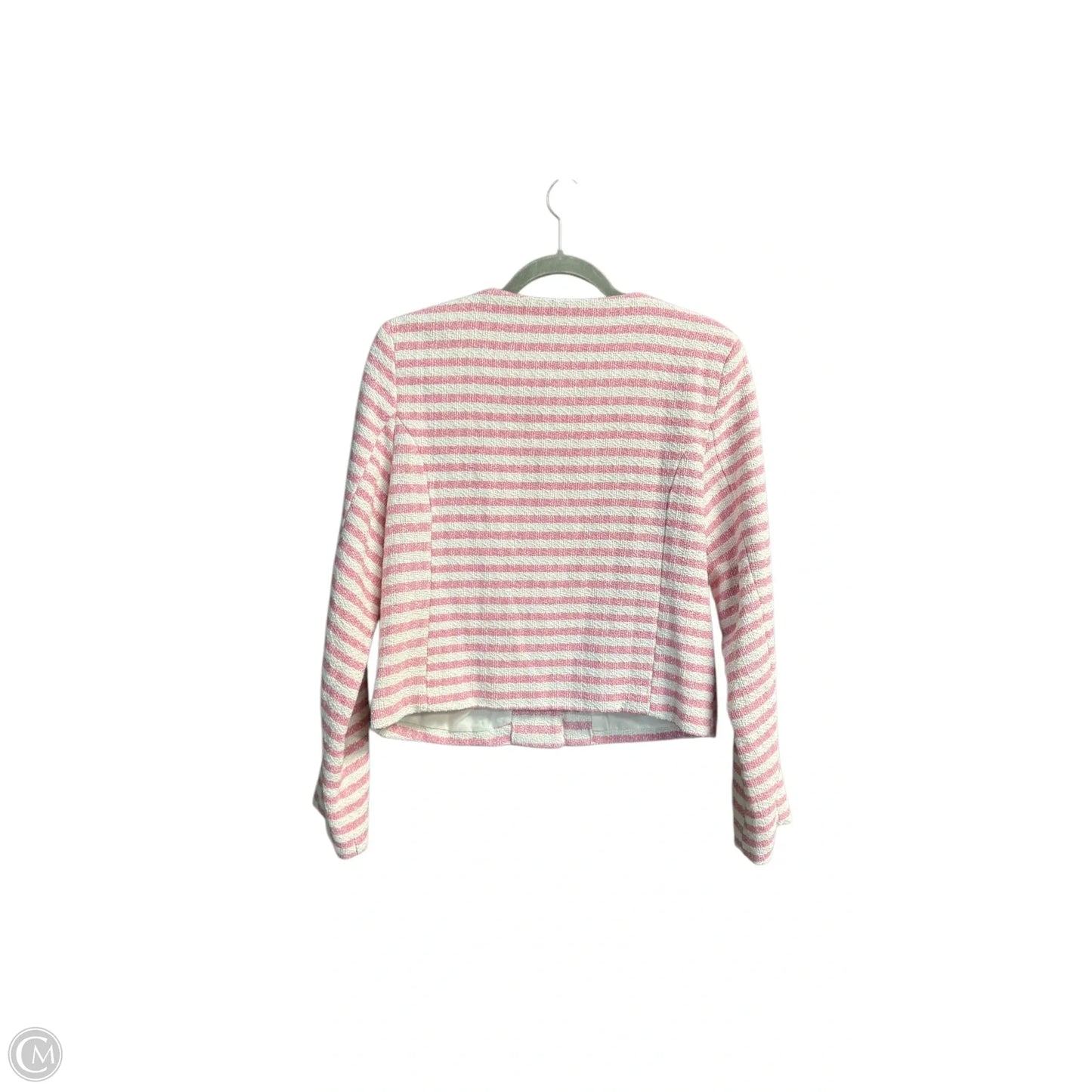 Blazer By Clothes Mentor In Striped Pattern, Size: M