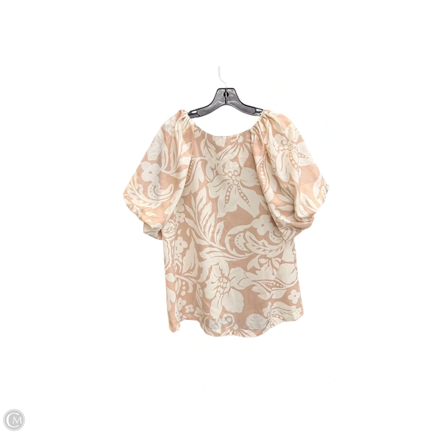 Blouse Short Sleeve By Umgee In Floral Print, Size: L