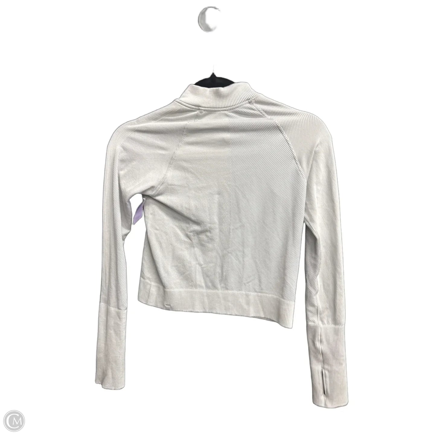 Athletic Top Long Sleeve Collar By Lululemon In Striped Pattern, Size: Xs