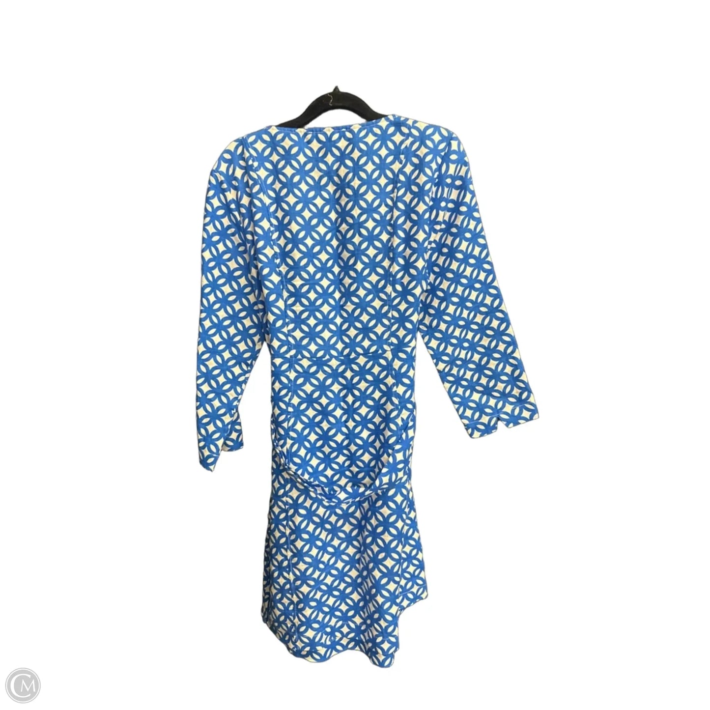 Dress Casual Midi By Boden In Blue & White, Size: M