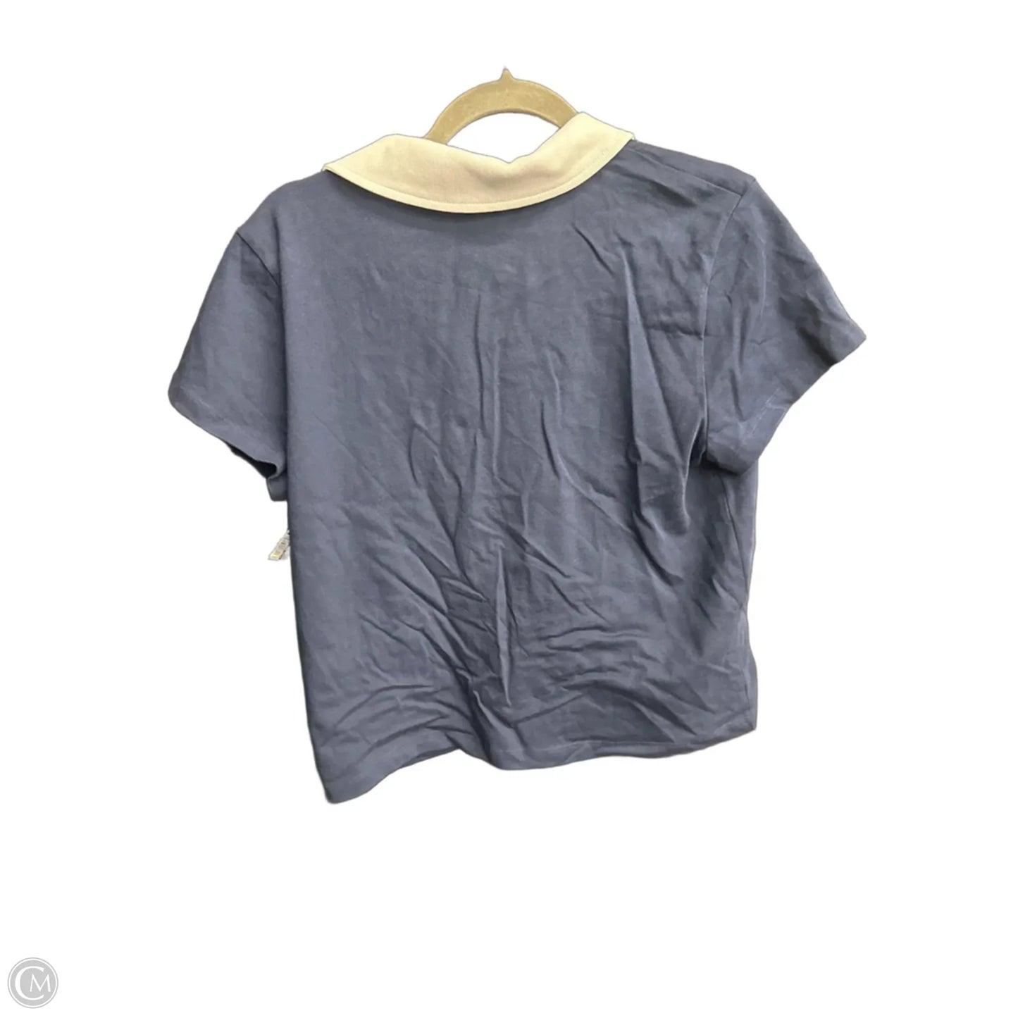 Top Short Sleeve By Lou And Grey In Blue & White, Size: L