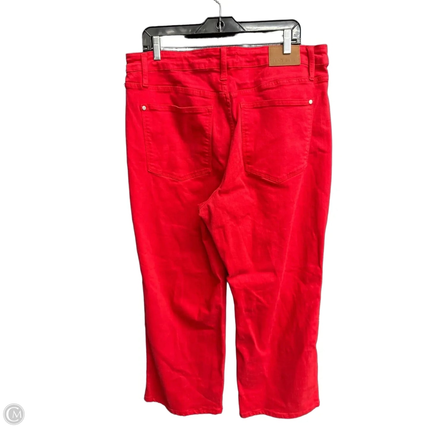 Jeans Wide Leg By Judy Blue In Red, Size: 18