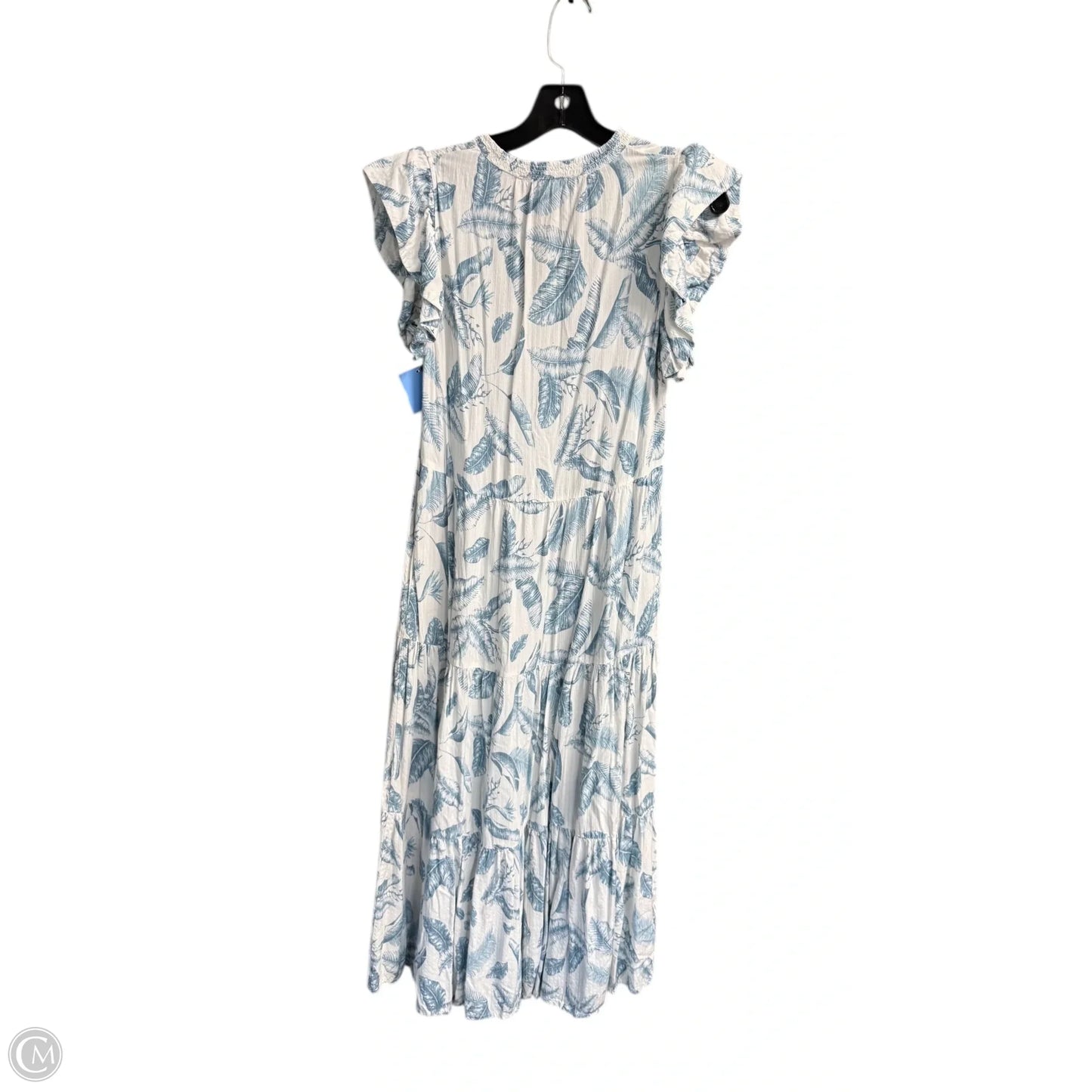 Dress Casual Maxi By Elan In Blue & White, Size: S