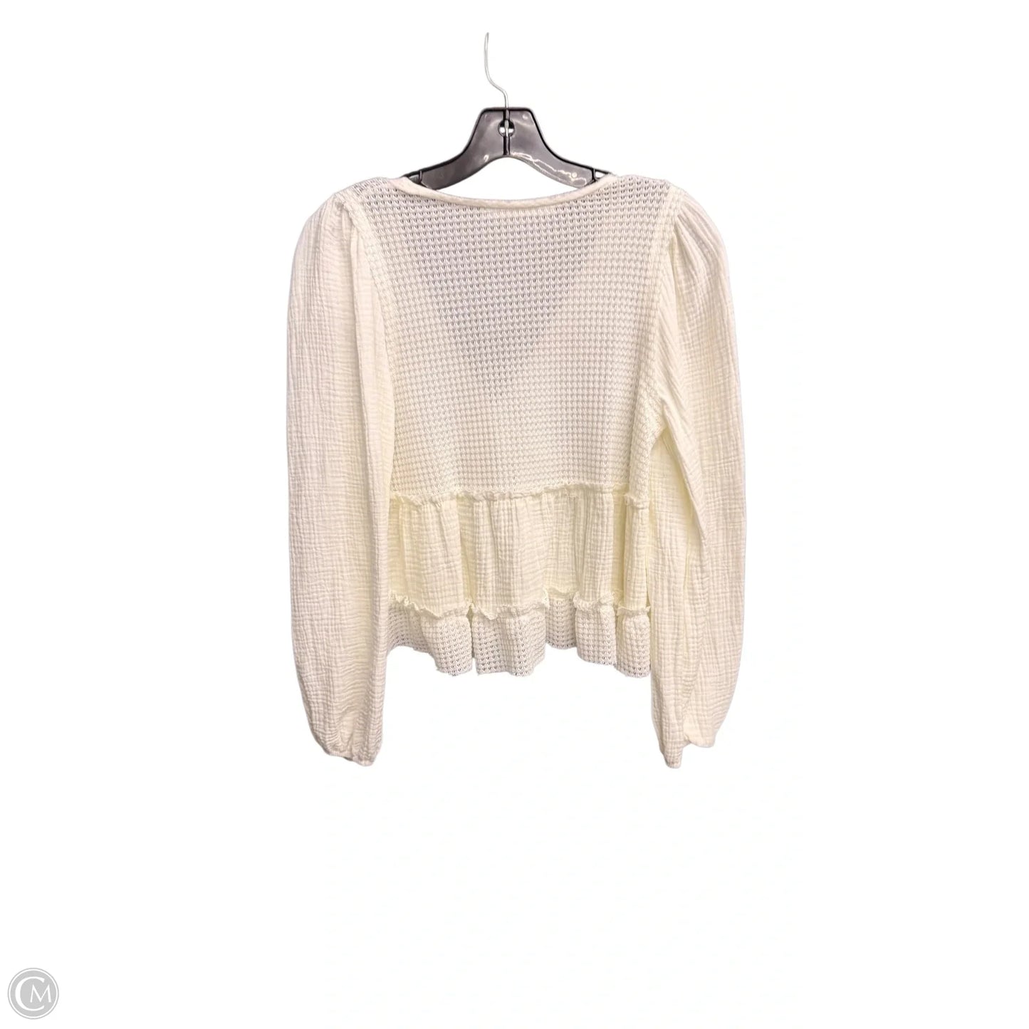 Top Long Sleeve By Altard State In White, Size: S