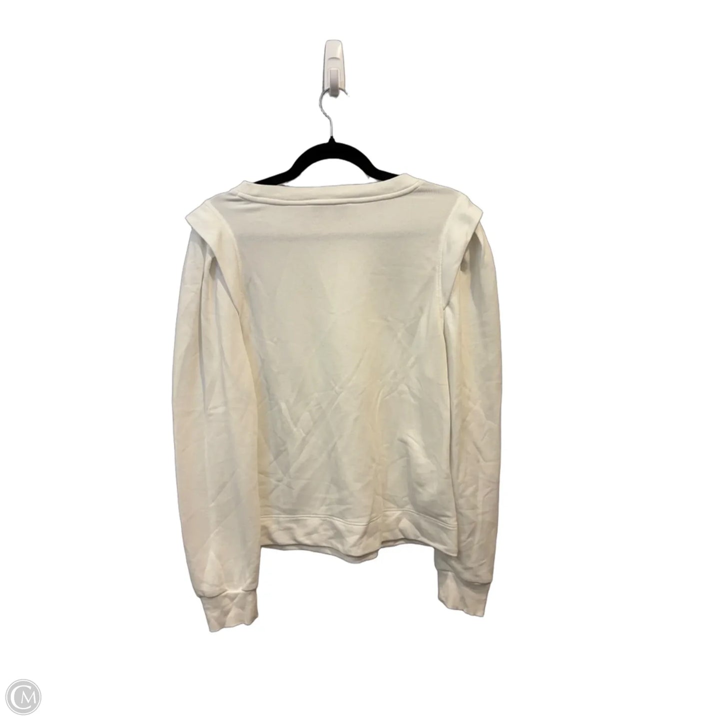 Top Long Sleeve By Loft In White, Size: M