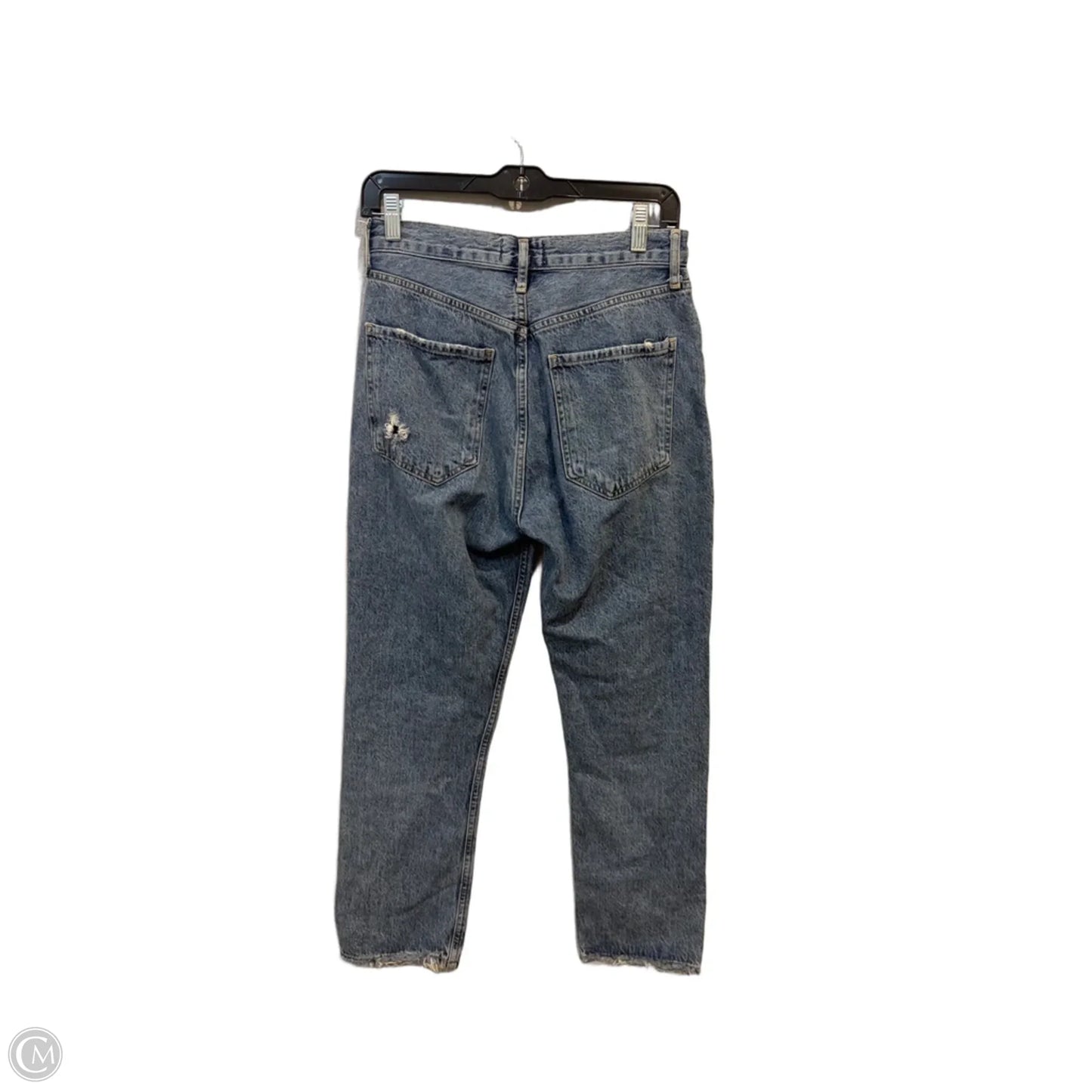 Jeans Straight By Agolde In Blue Denim, Size: 2
