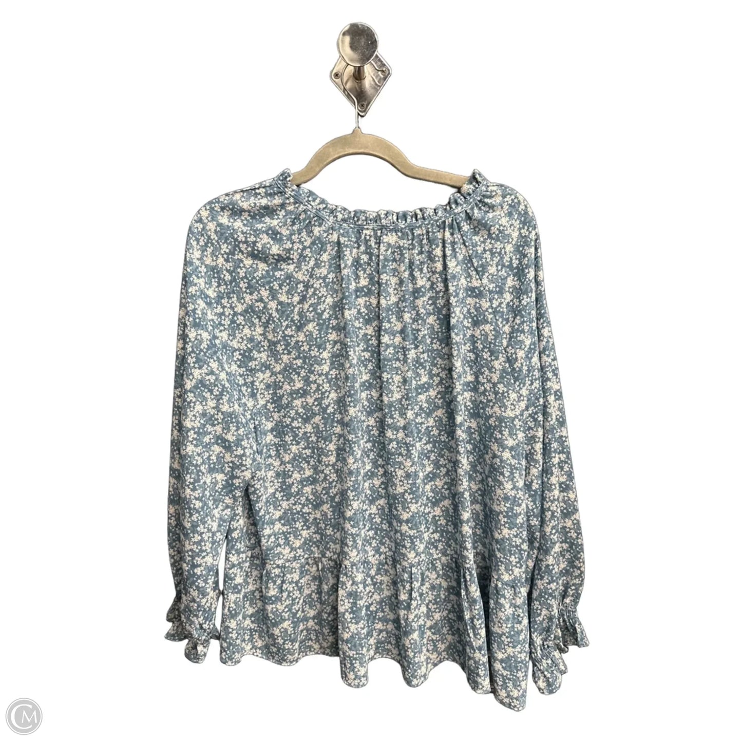 Top Long Sleeve By Loft In Blue, Size: Xl
