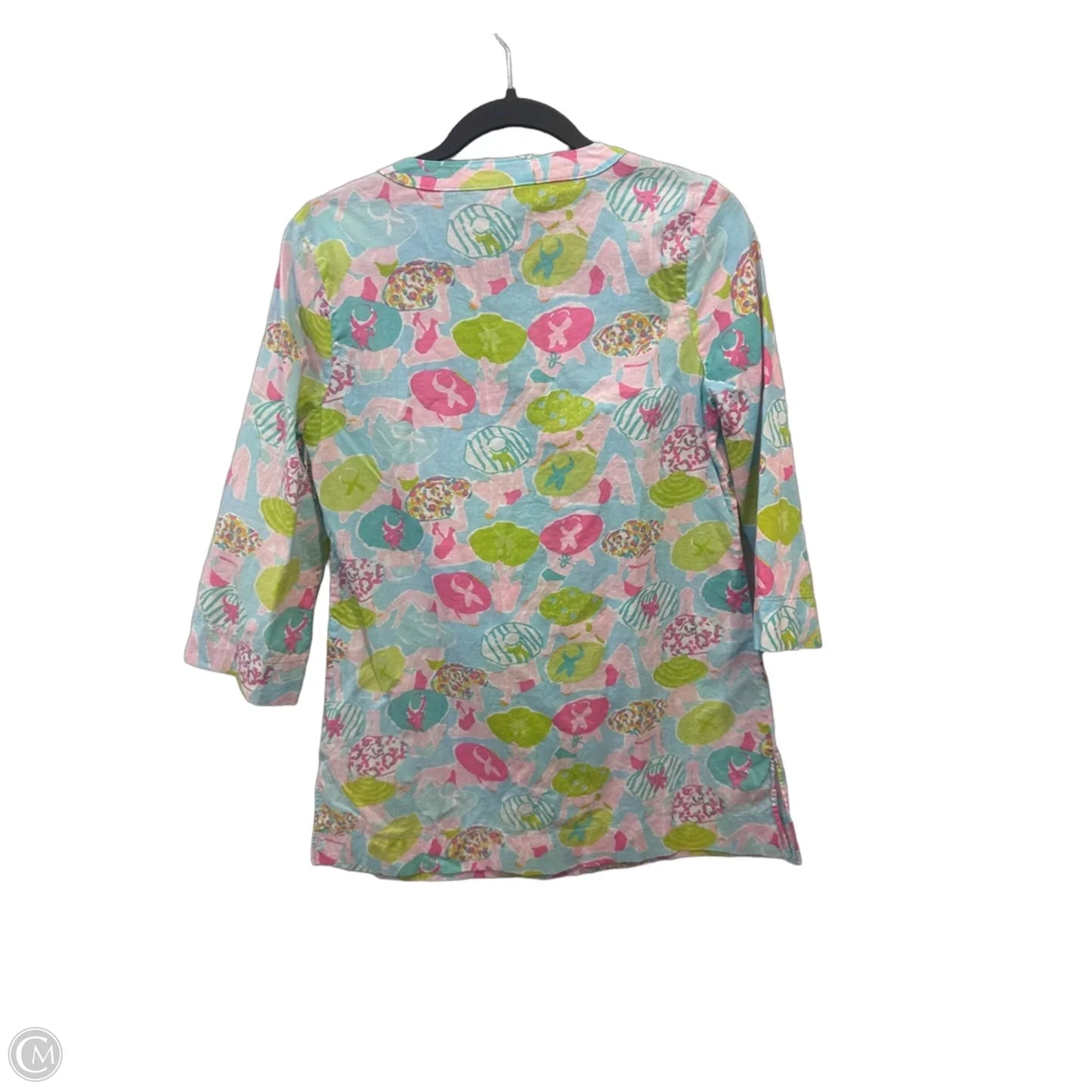 Tunic Designer By Lilly Pulitzer In Blue & Pink, Size: S