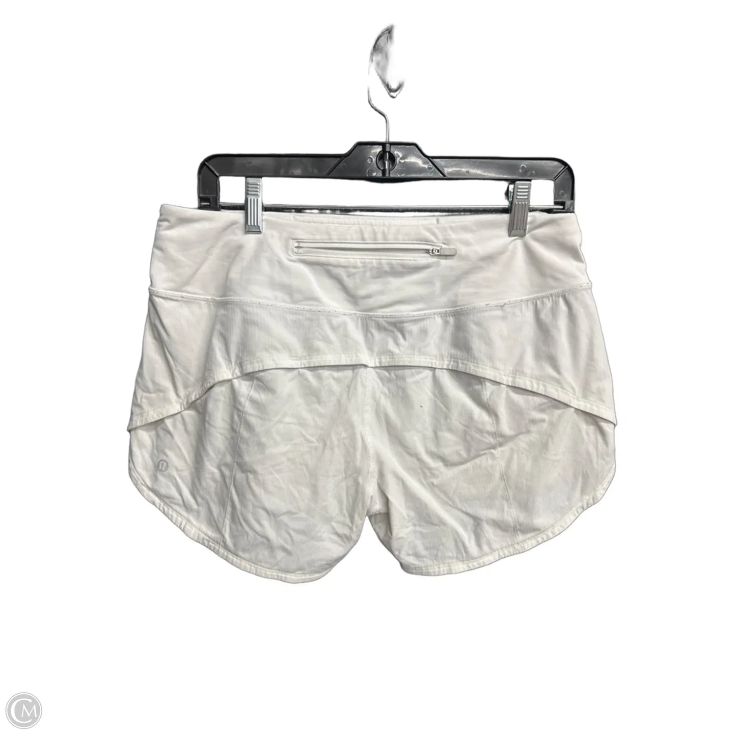 Athletic Shorts By Lululemon In White, Size: M