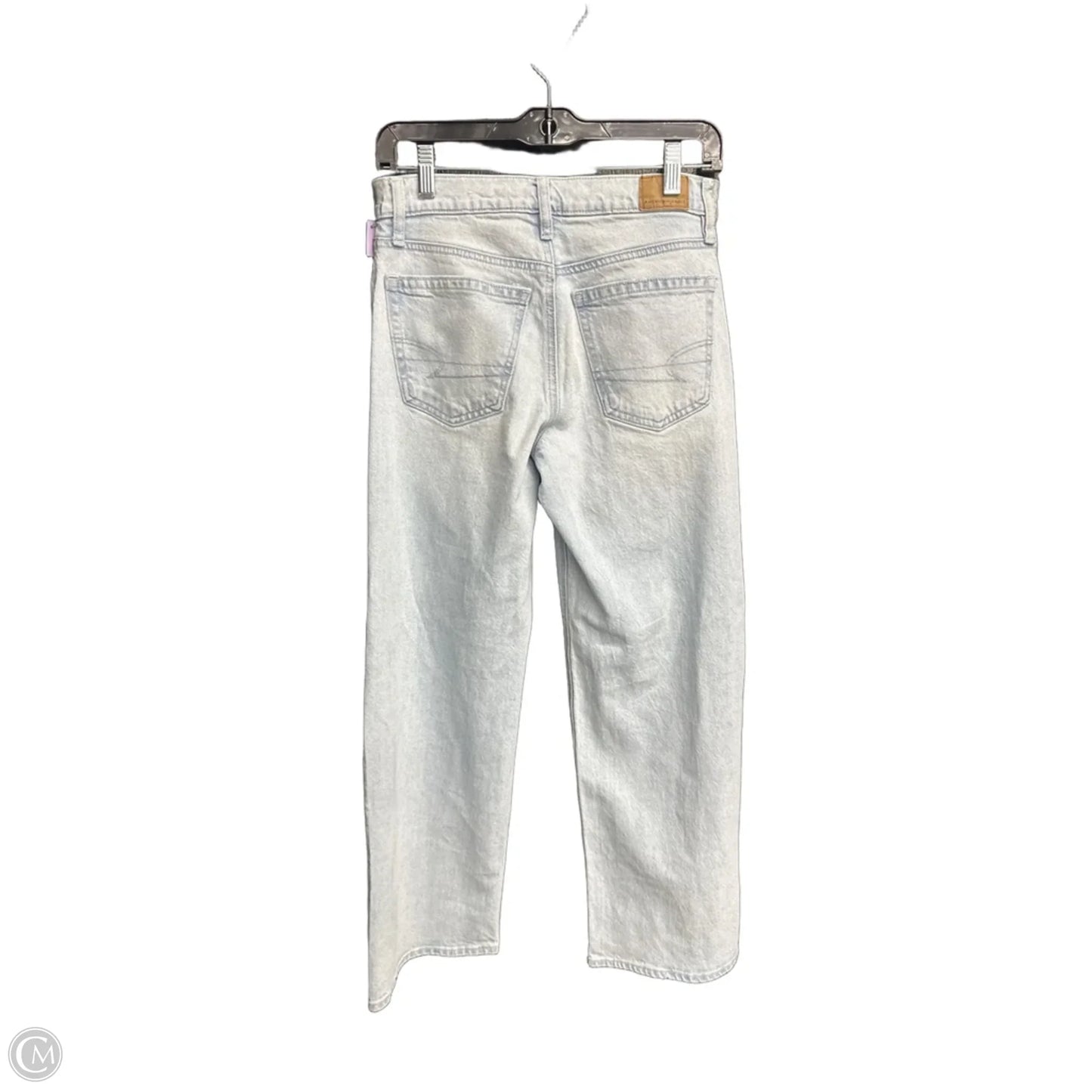 Jeans Wide Leg By American Eagle In Blue Denim, Size: 2
