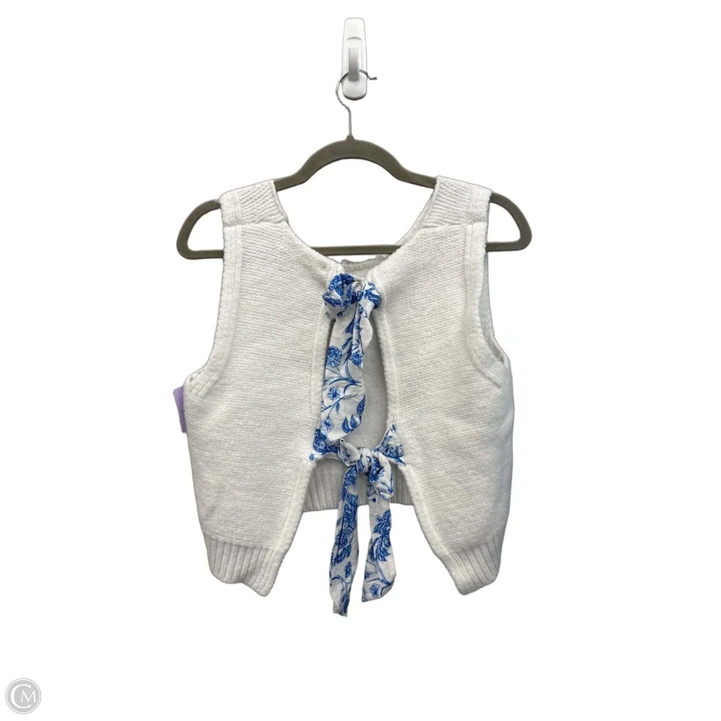 Top Sleeveless By Altard State In Blue & White, Size: S