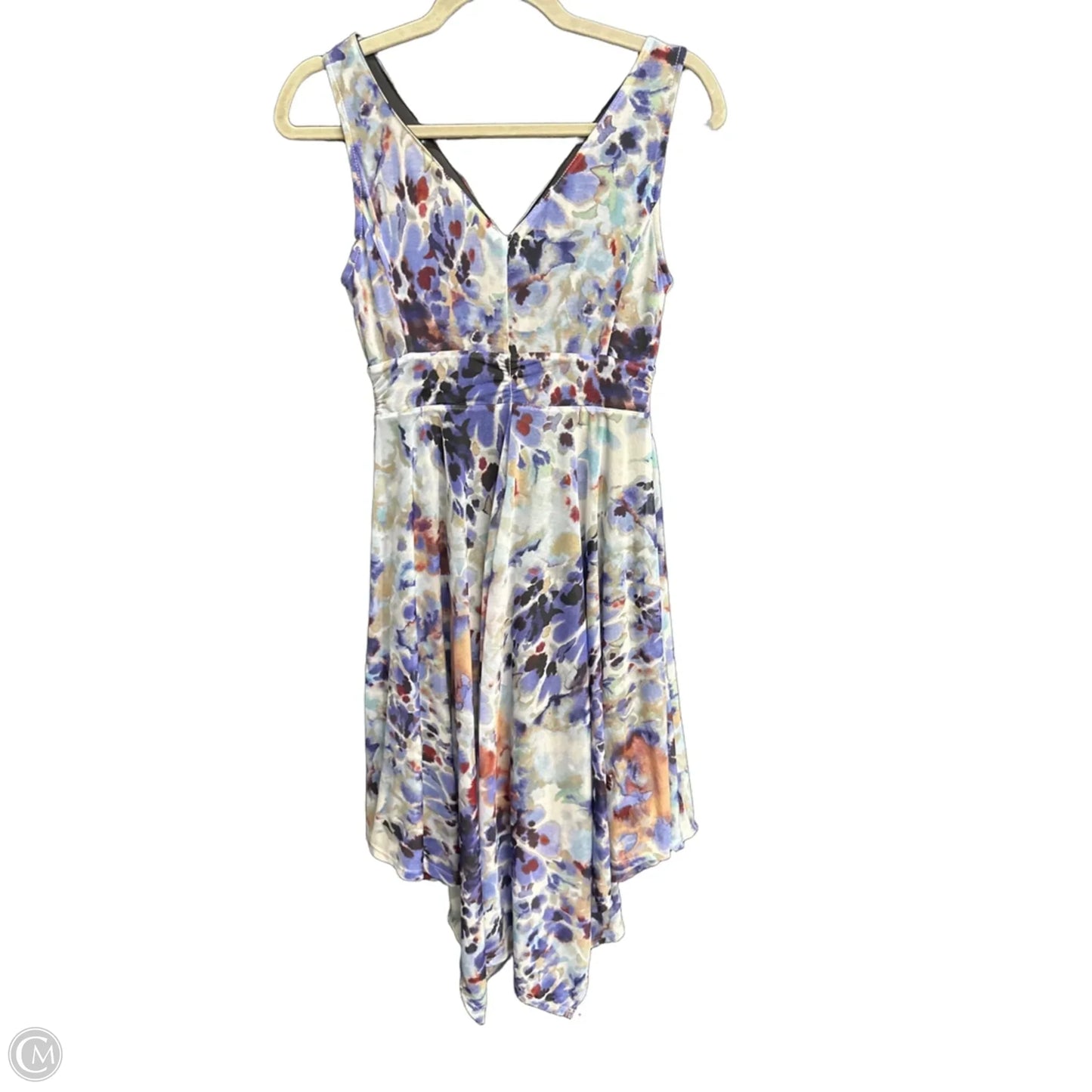 Dress Casual Midi By Simply Vera In Blue & Brown, Size: Xs
