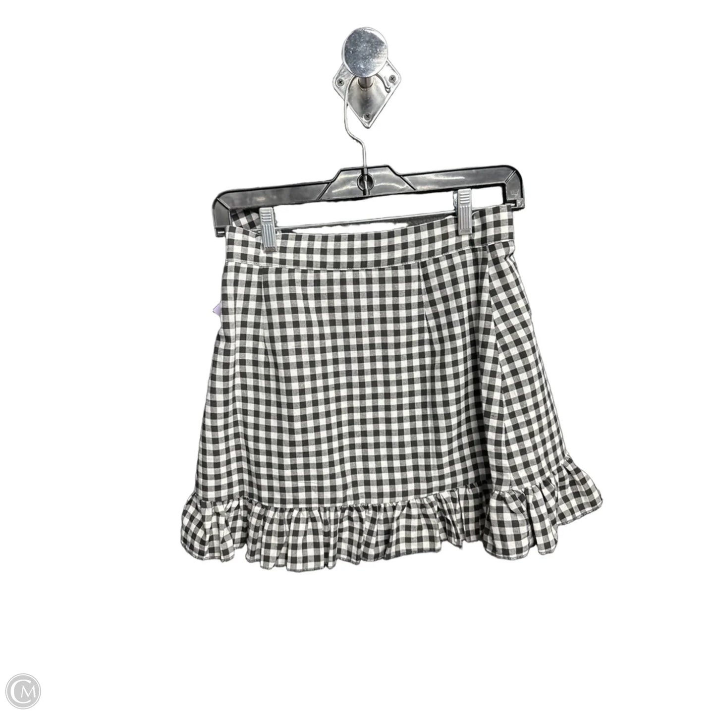 Skirt Mini & Short By Clothes Mentor In Black & White, Size: 4