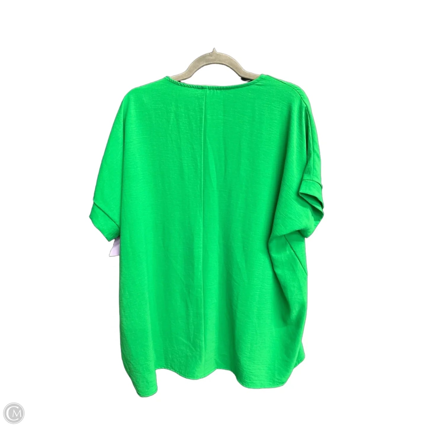 Top Short Sleeve Basic By Spin In Green, Size: M
