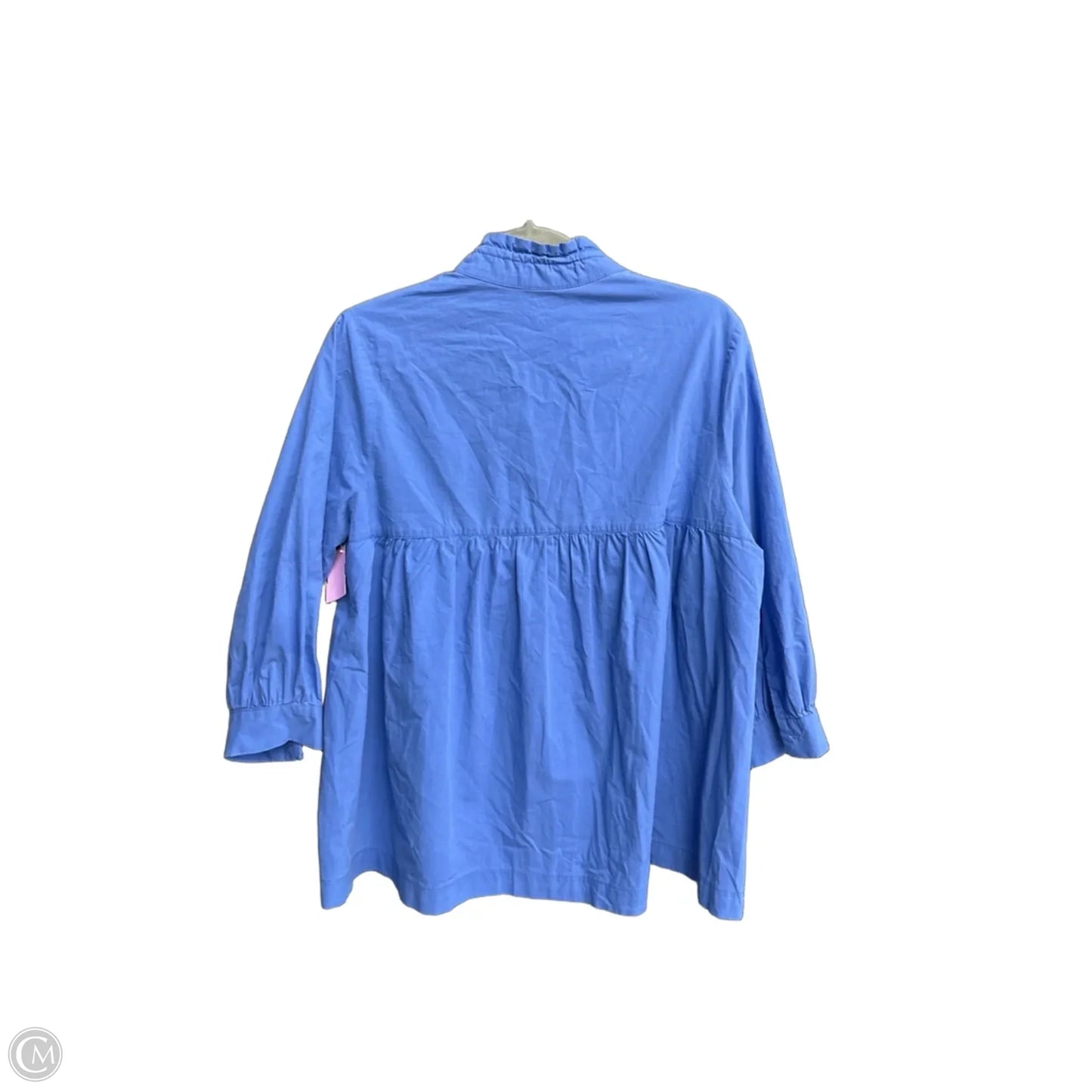 Top 3/4 Sleeve By Clothes Mentor In Blue, Size: M