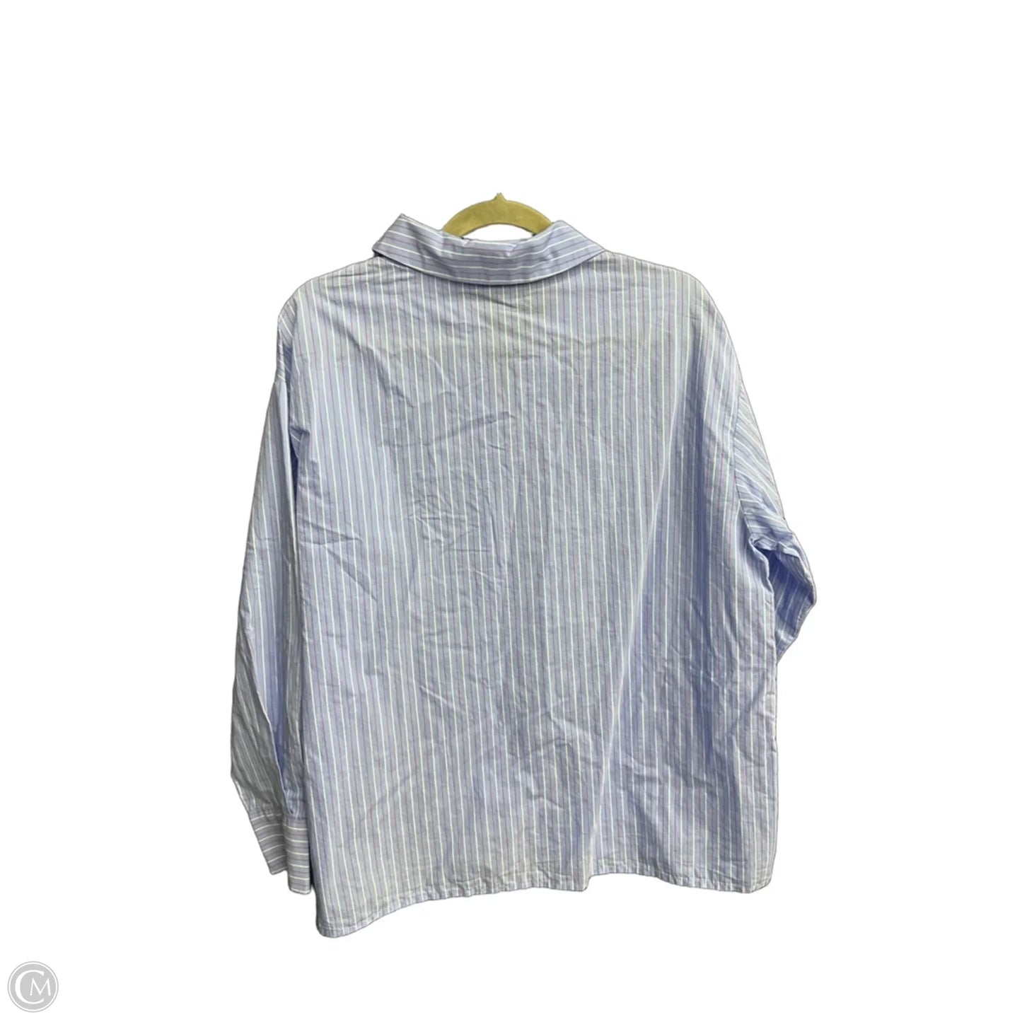 Top Long Sleeve By Entro In Blue & Red, Size: M