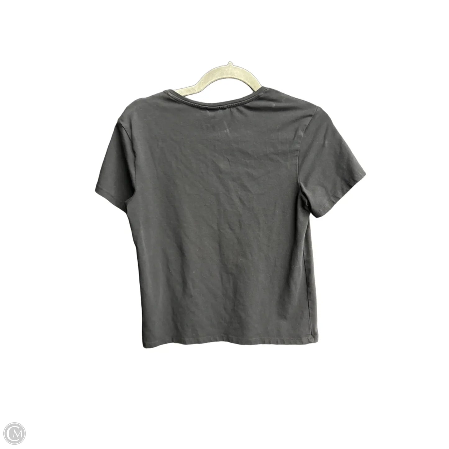 Top Short Sleeve By H&m In Black, Size: M