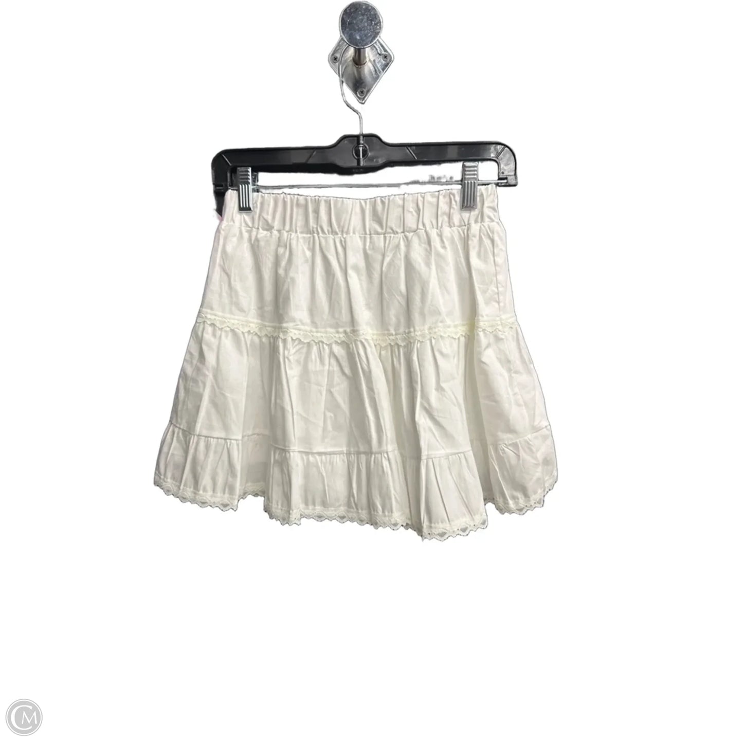 Skirt Mini & Short By Clothes Mentor In White, Size: 4