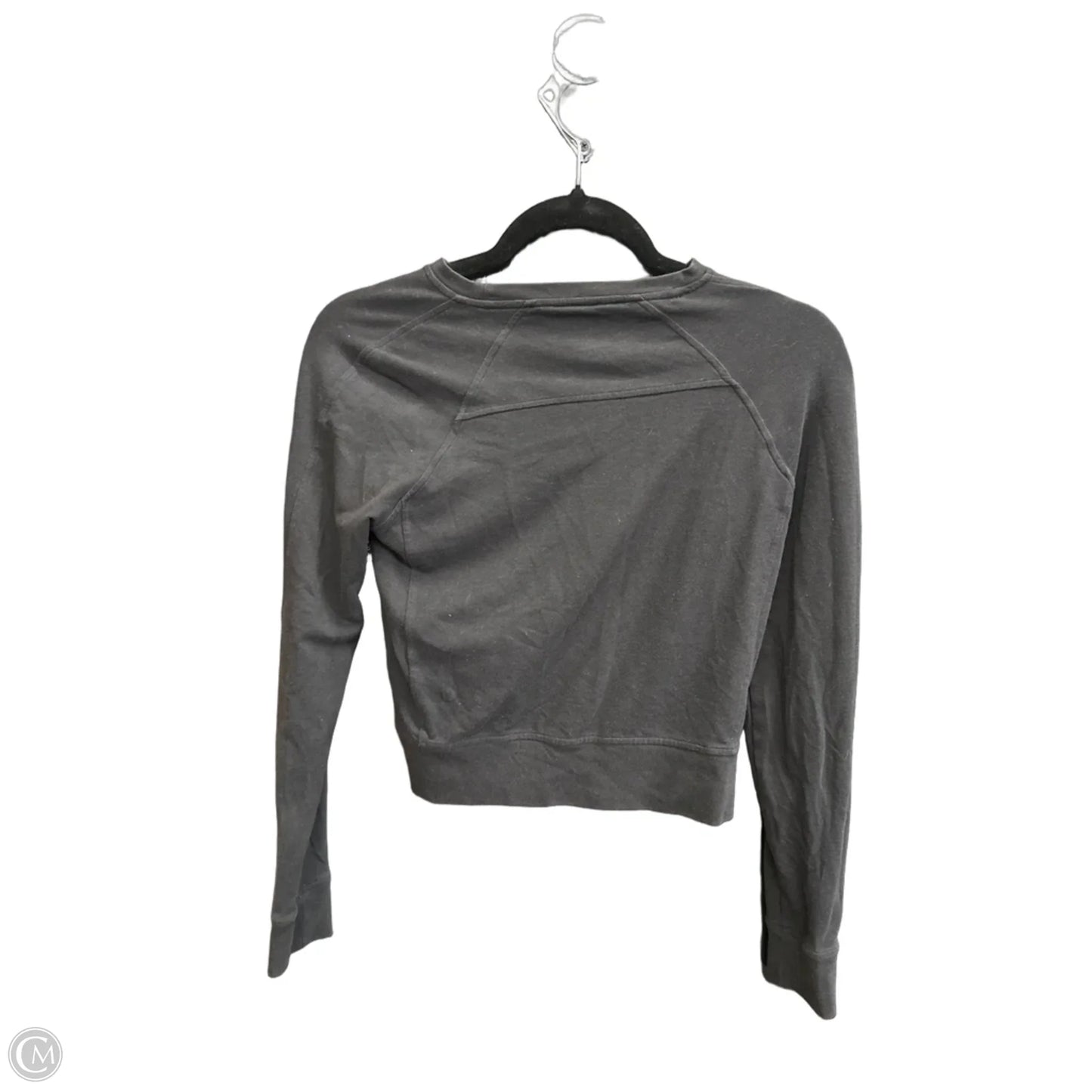 Athletic Top Long Sleeve Crewneck By Lululemon In Black, Size: S