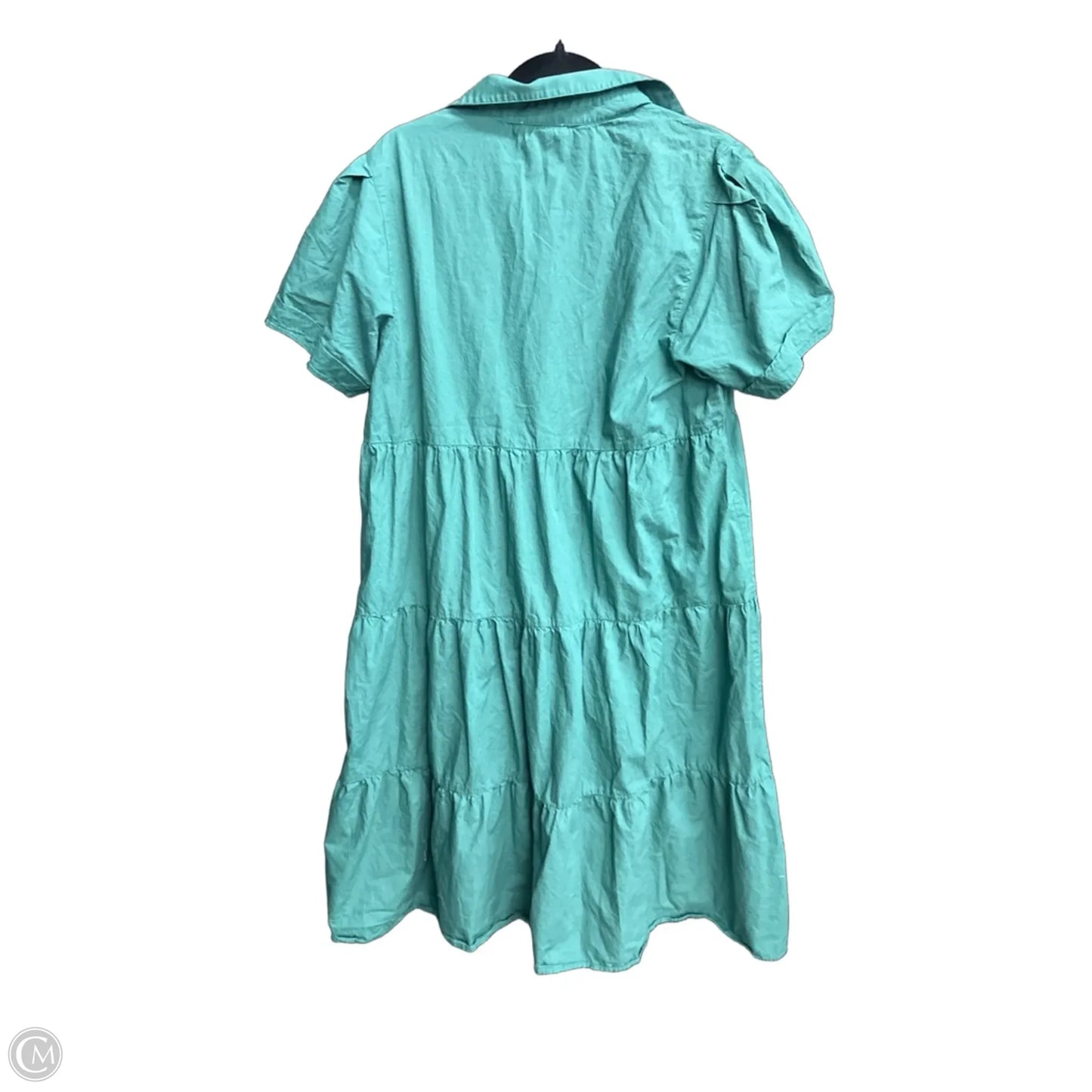 Dress Casual Midi By Calvin Klein In Green, Size: Xl