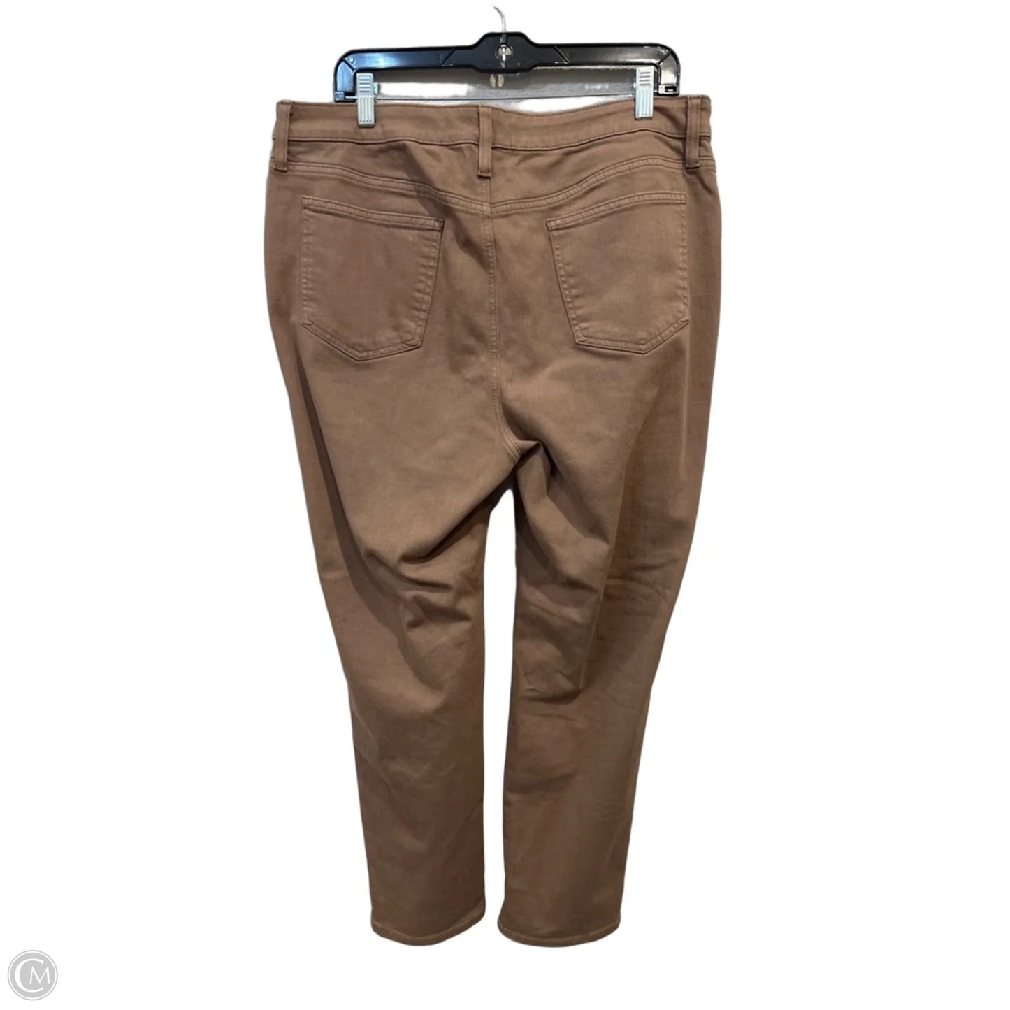 Jeans Straight By Chicos In Brown Denim, Size: 14