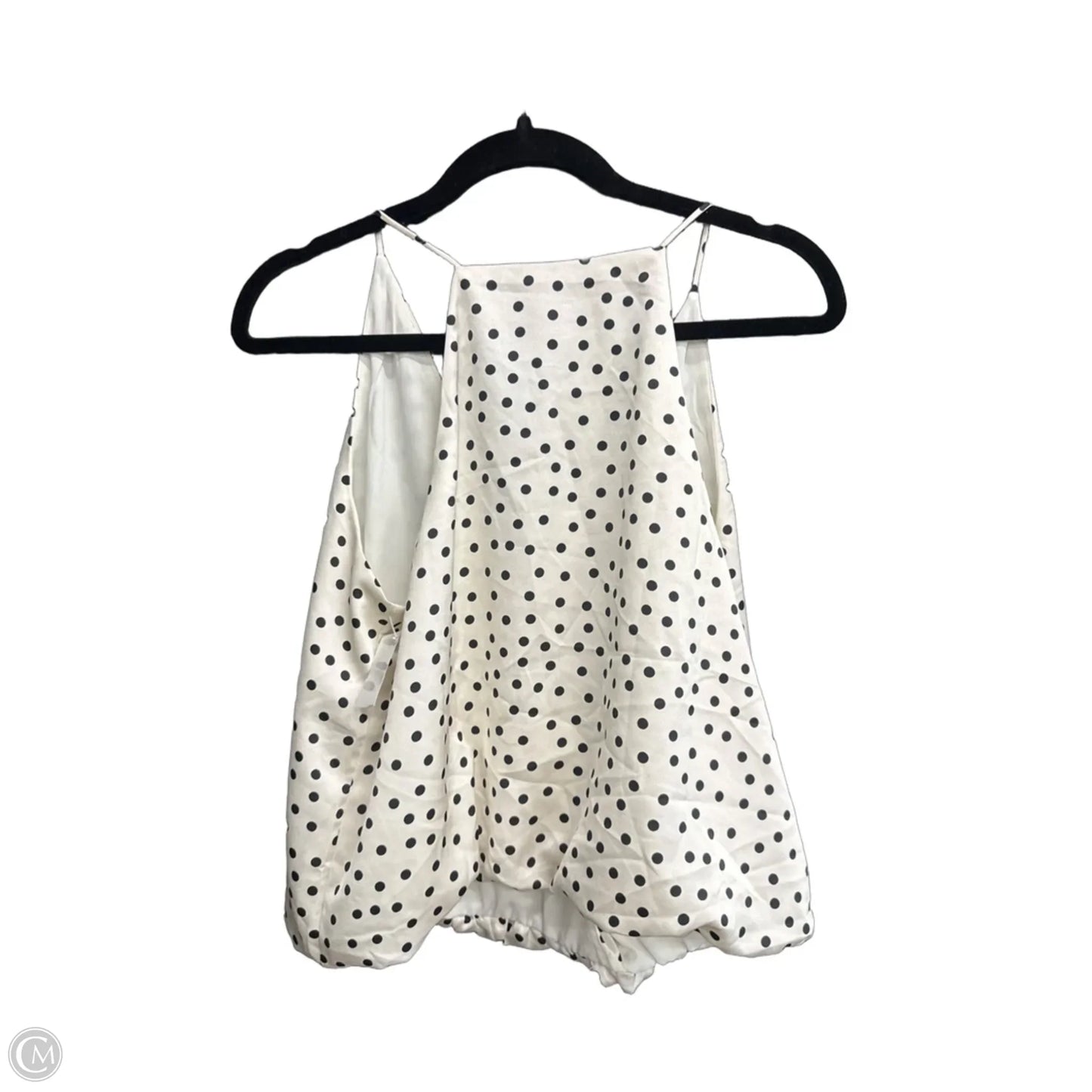 Top Sleeveless By Loft In Polkadot Pattern, Size: L