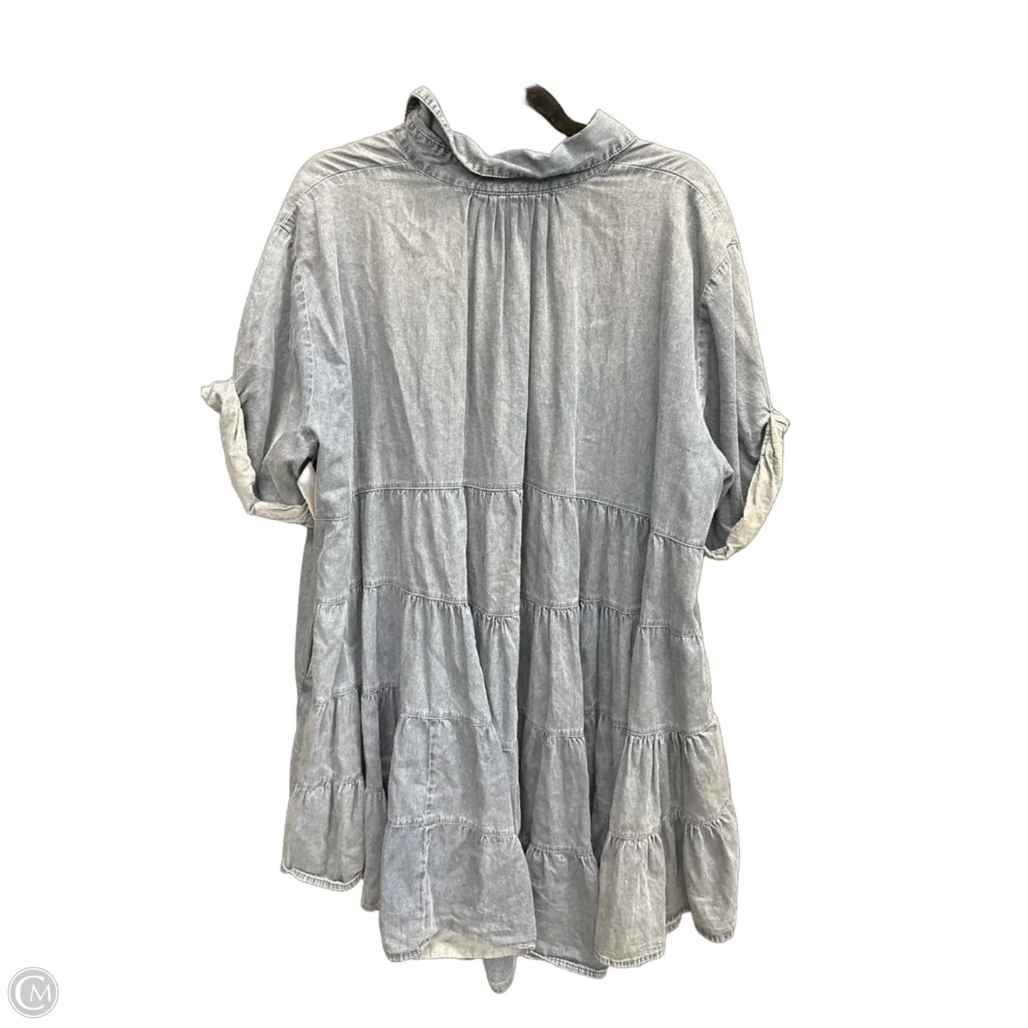 Dress Casual Midi By Easel In Blue Denim, Size: L