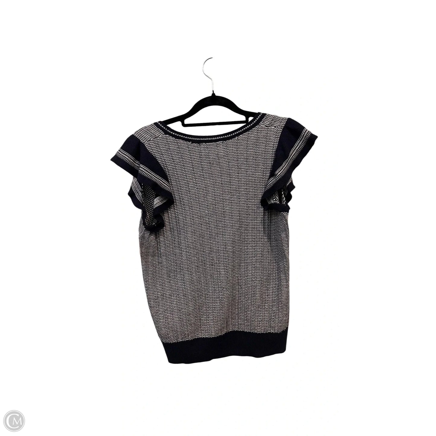 Top Sleeveless By Old Navy In Blue & White, Size: S