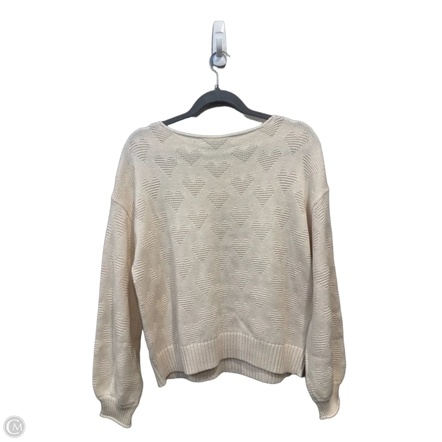 Sweater By Loft In Cream, Size: M
