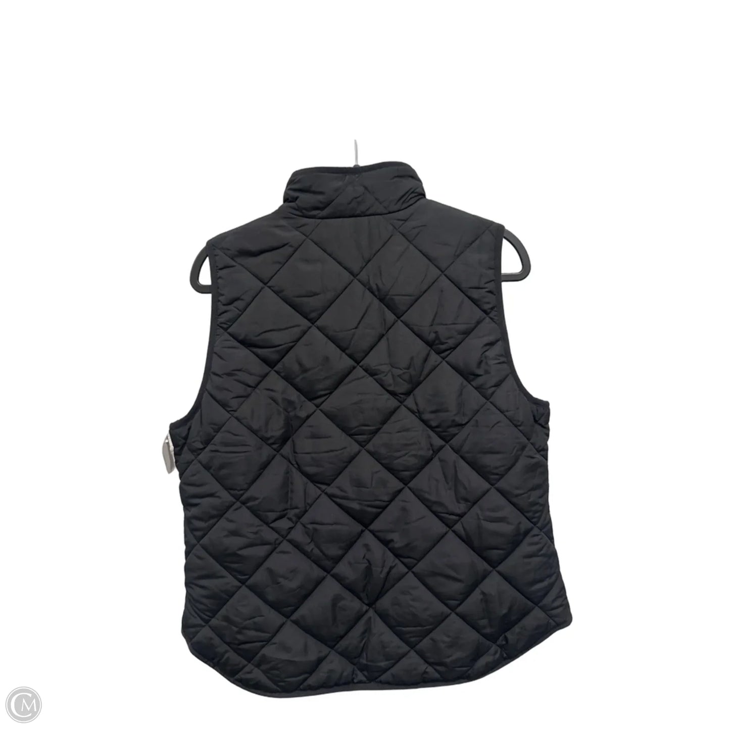 Vest Puffer & Quilted By J. Crew In Black & Gold, Size: L