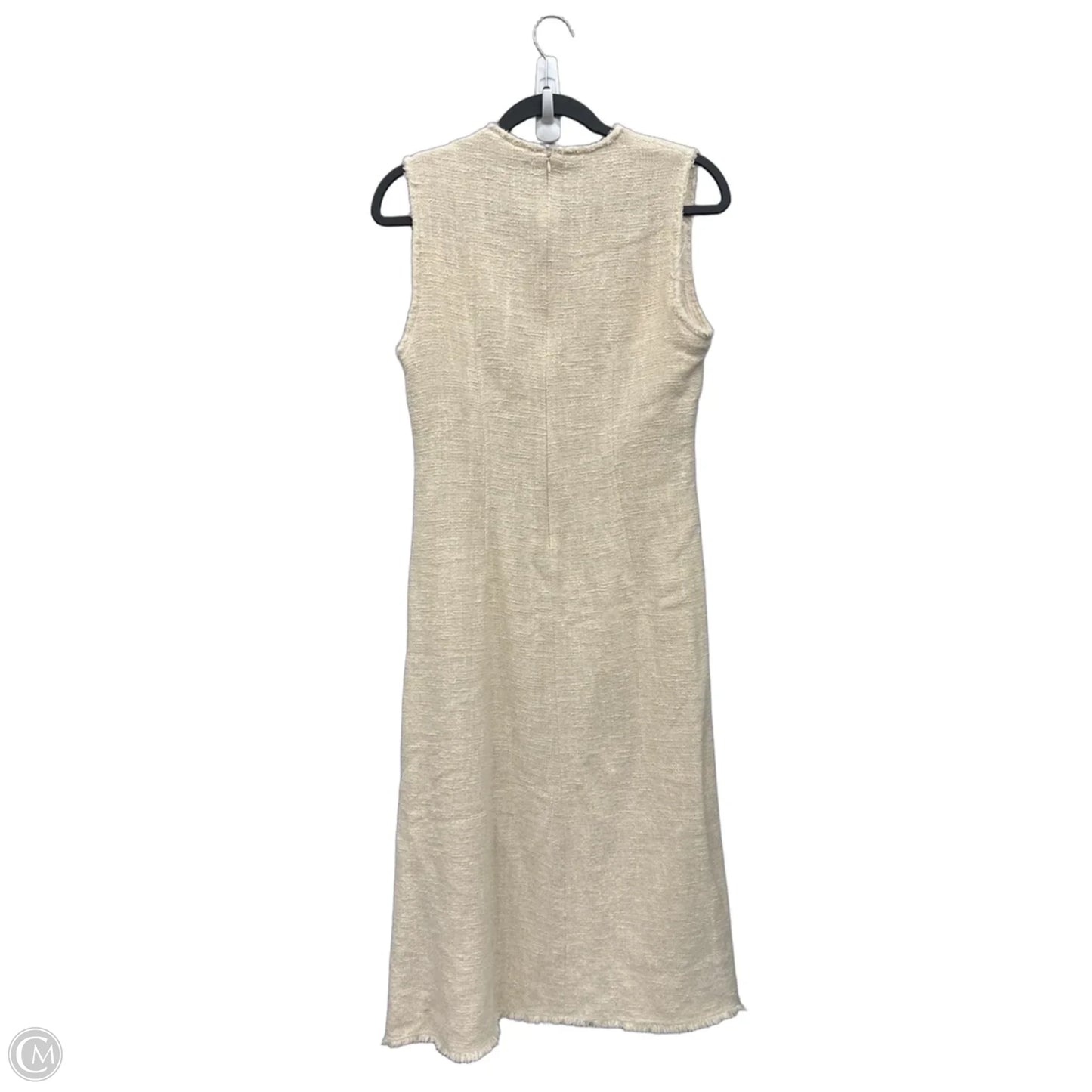 Dress Casual Maxi By Zara In Cream, Size: M