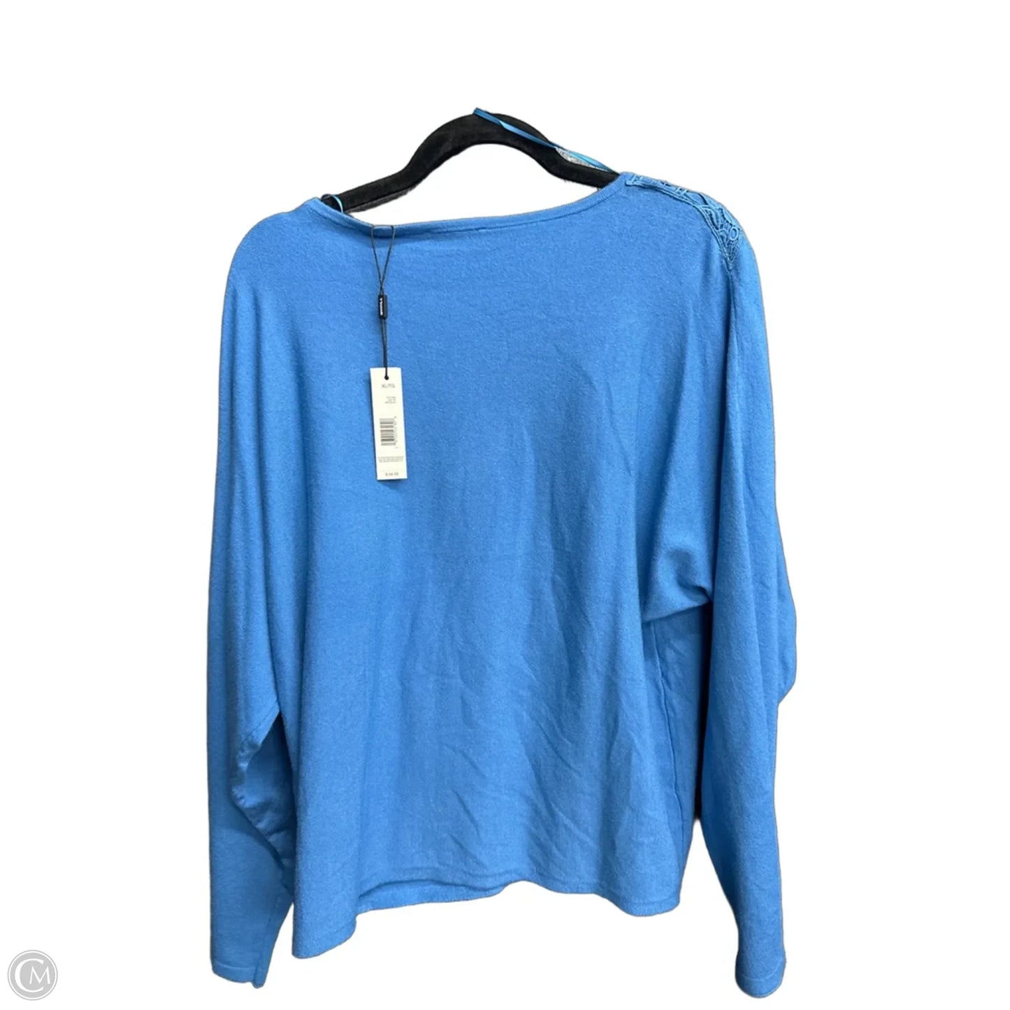 Top Long Sleeve By Tahari In Blue, Size: Xl