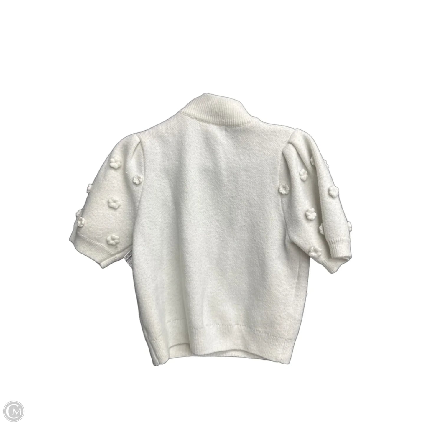 Sweater Short Sleeve By English Factory In White, Size: M