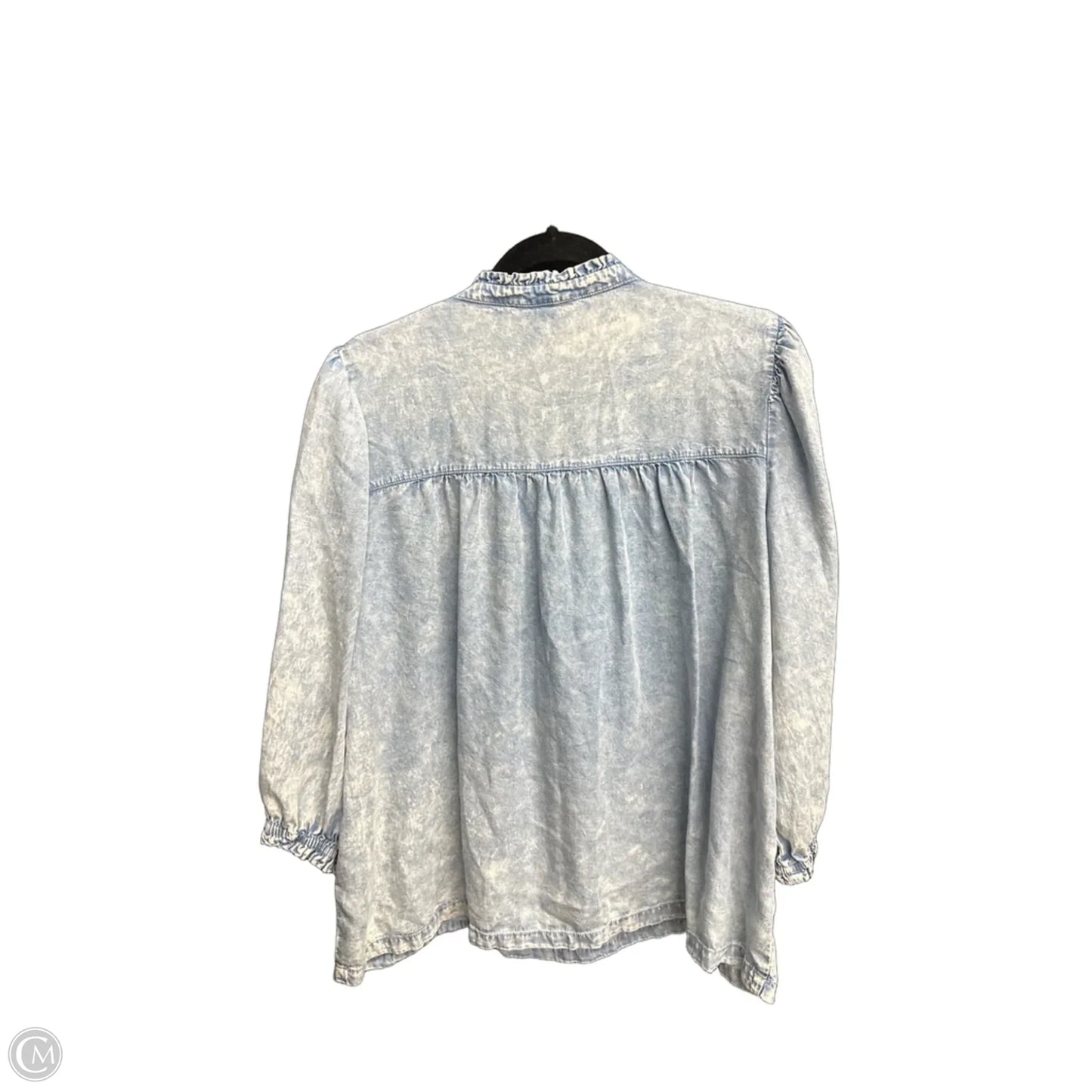 Top Long Sleeve By Jane And Delancey In Blue, Size: L