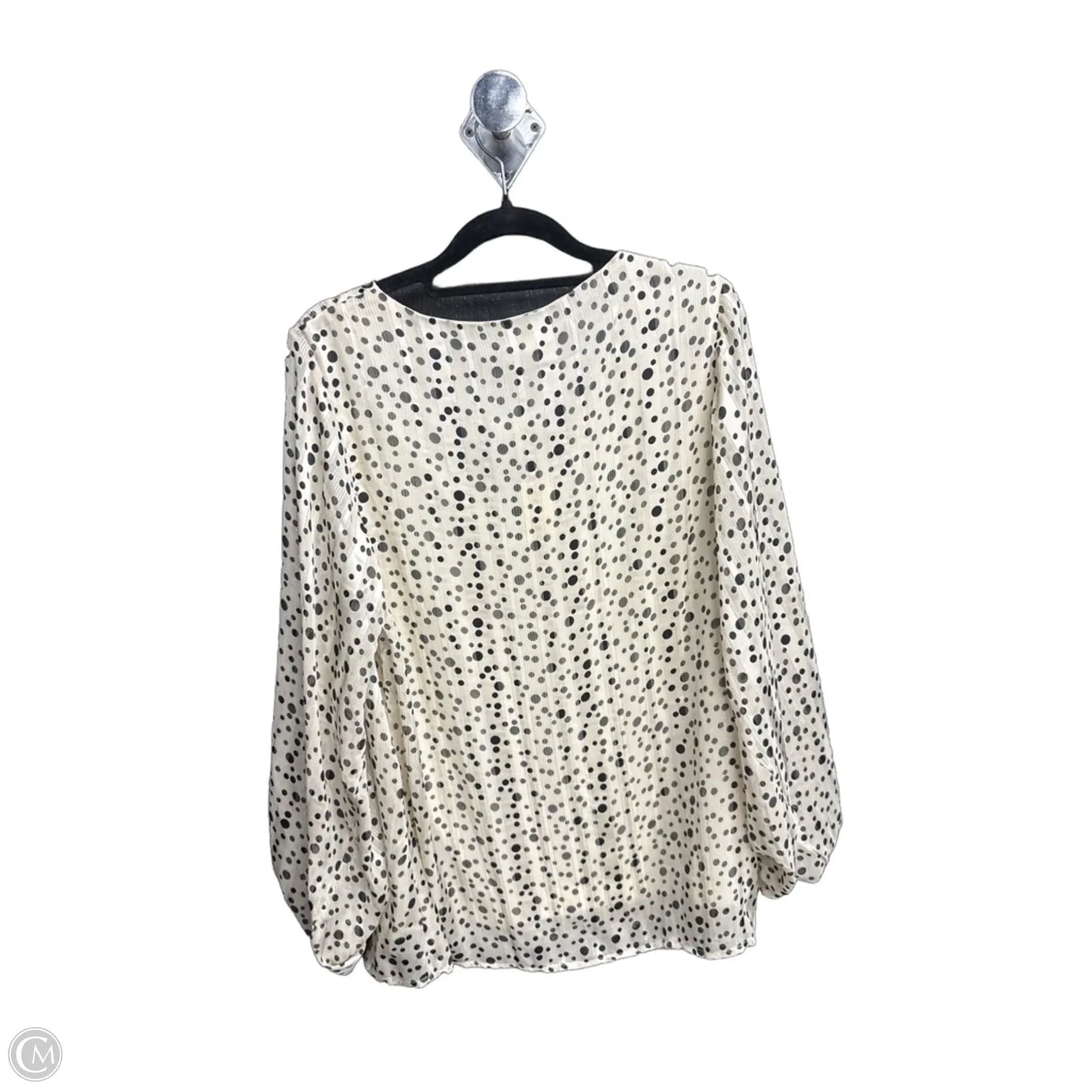 Top Long Sleeve By Jodifl In Polkadot Pattern, Size: S