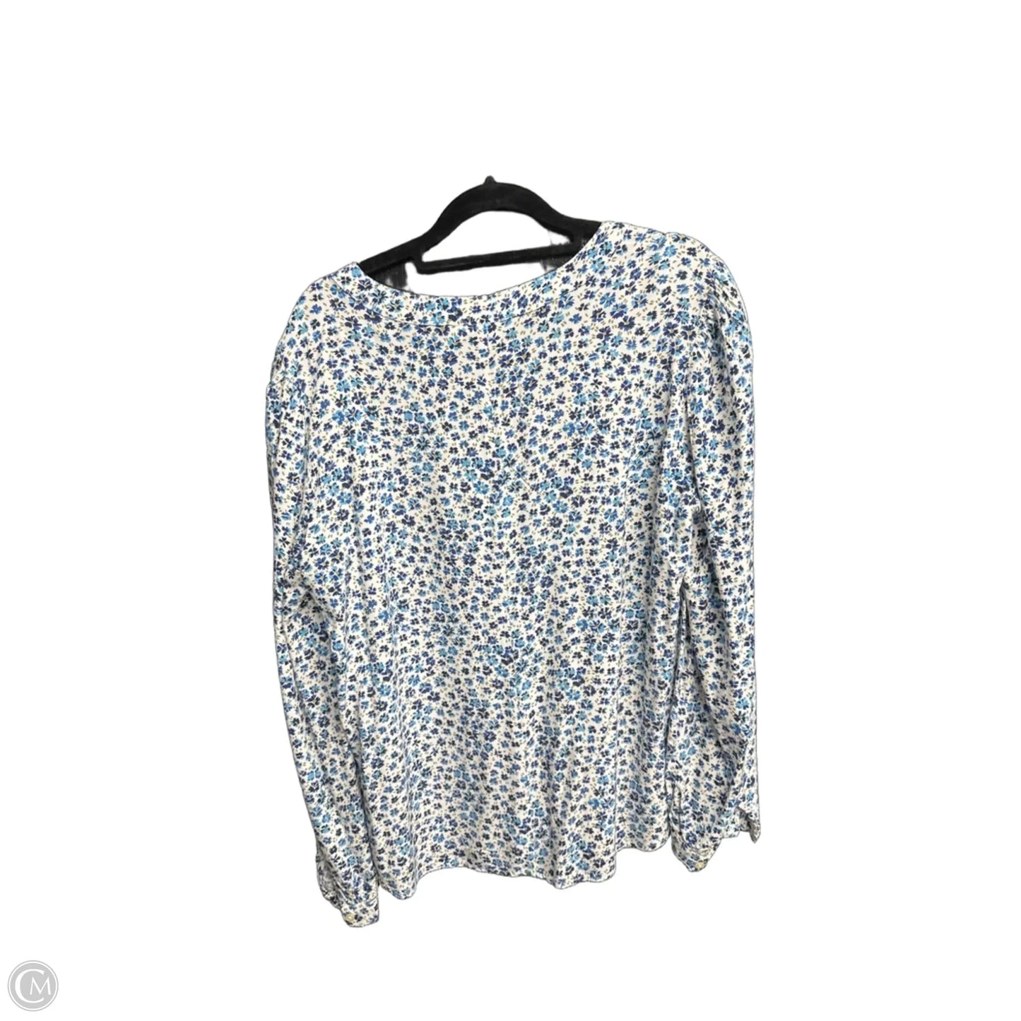 Top Long Sleeve By Gap In Floral Print, Size: L