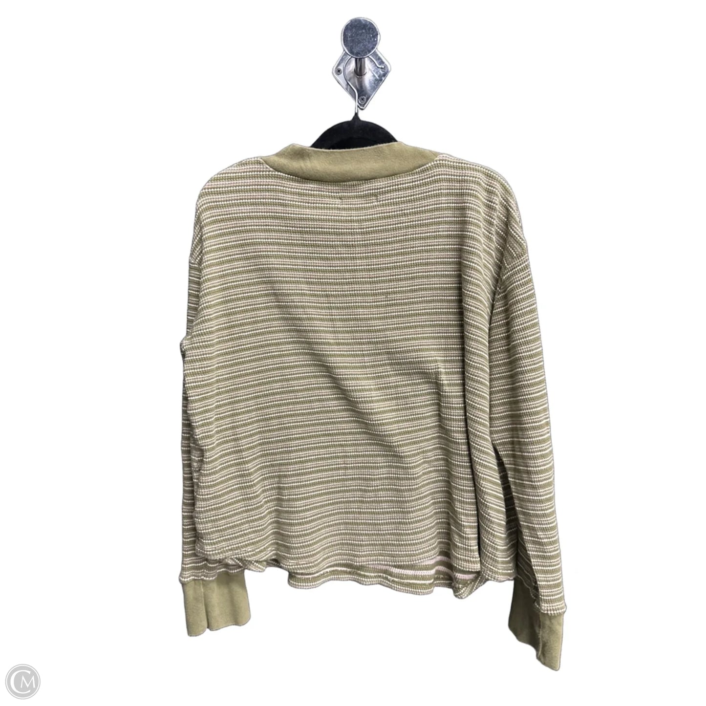 Top Long Sleeve By Madewell In Green, Size: M