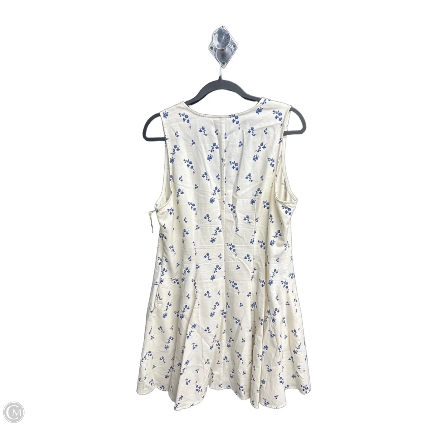 Dress Casual Midi By Universal Thread In Cream, Size: L