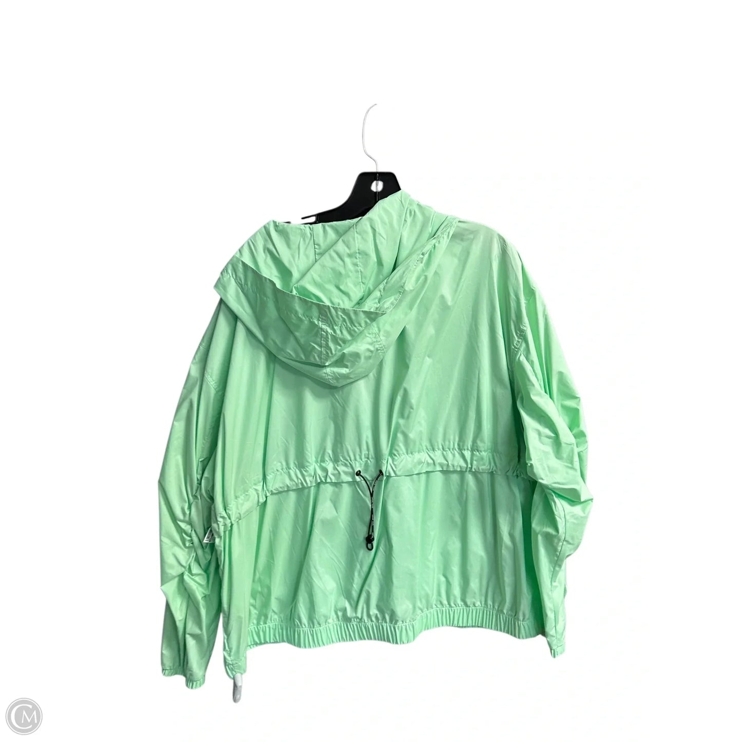 Coat Raincoat By Dkny In Green, Size: Xl