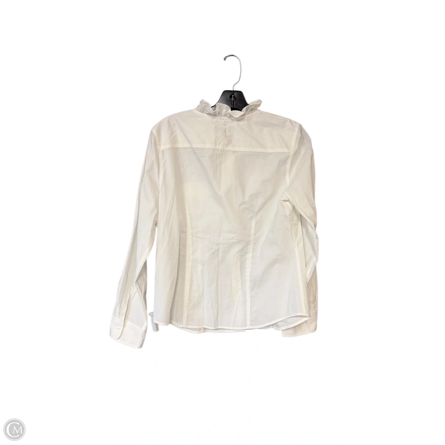 Blouse Long Sleeve By Talbots In White, Size: 8p