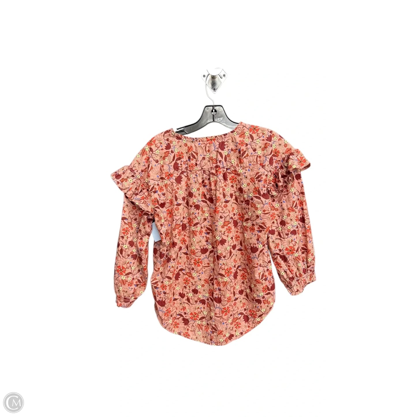 Top Long Sleeve By Free Assembly In Mauve, Size: S