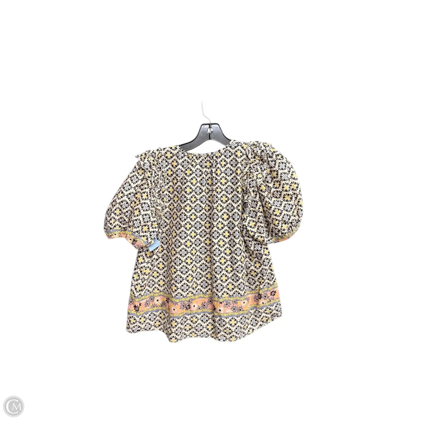 Top Short Sleeve By Olivaceous In Yellow, Size: S