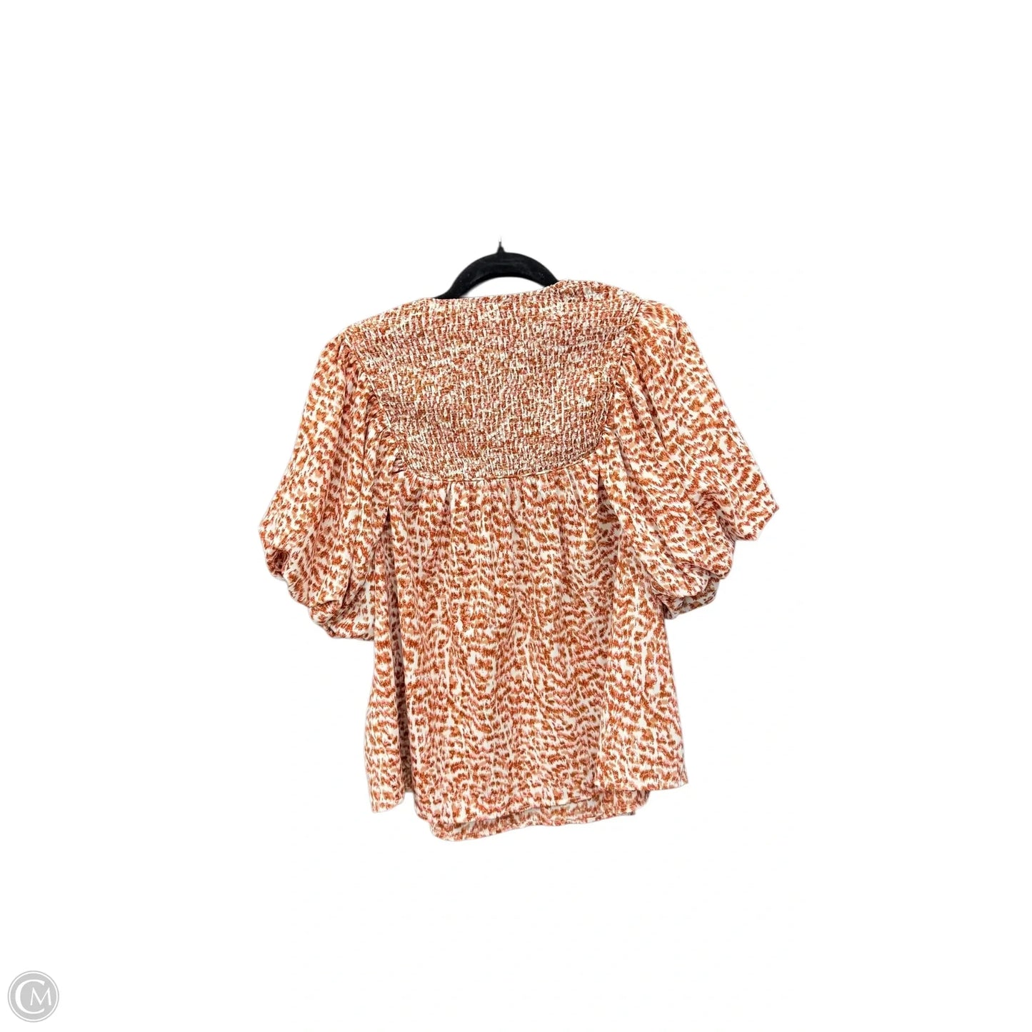 Top Short Sleeve By Entro In Brown, Size: S