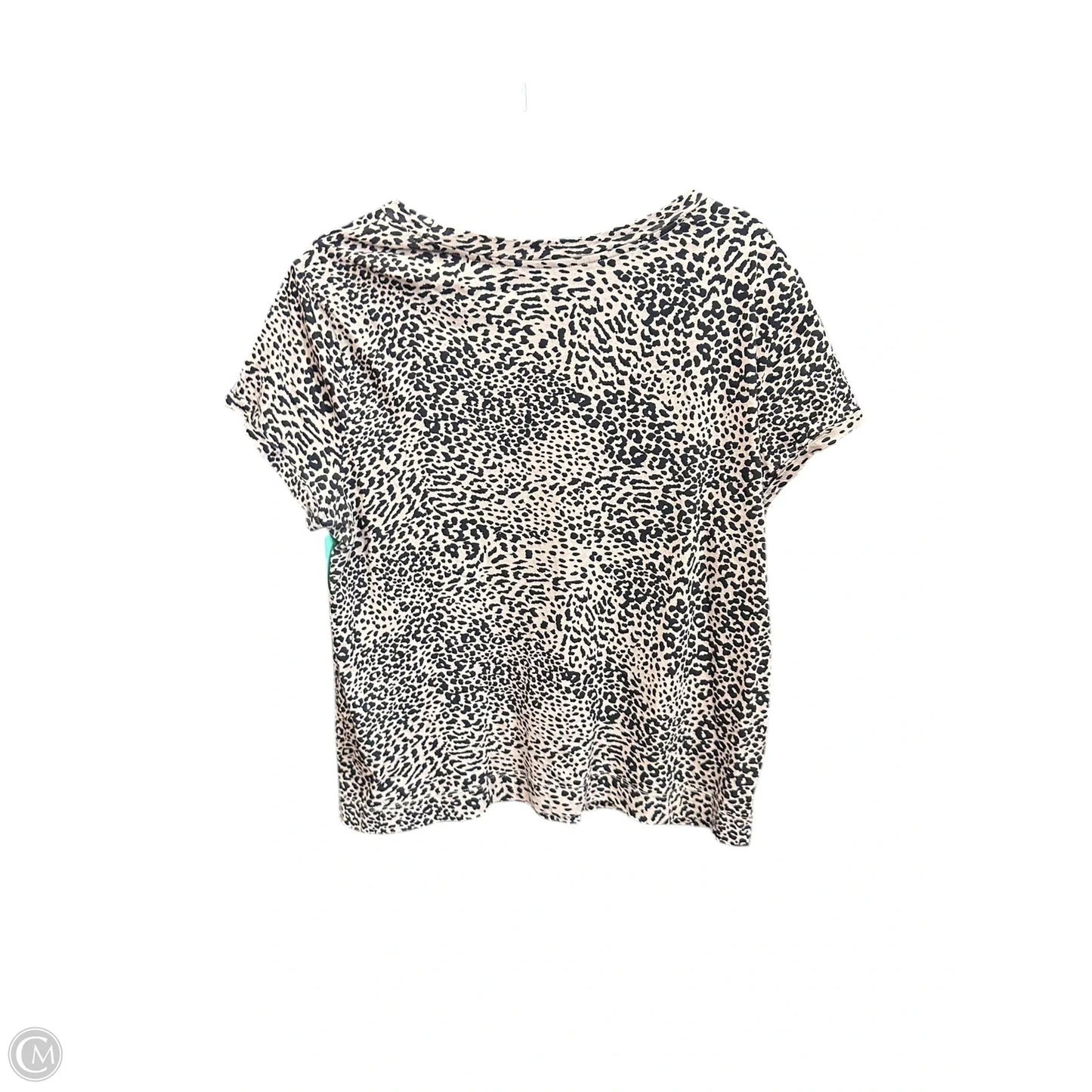 Top Short Sleeve By Loft In Animal Print, Size: L