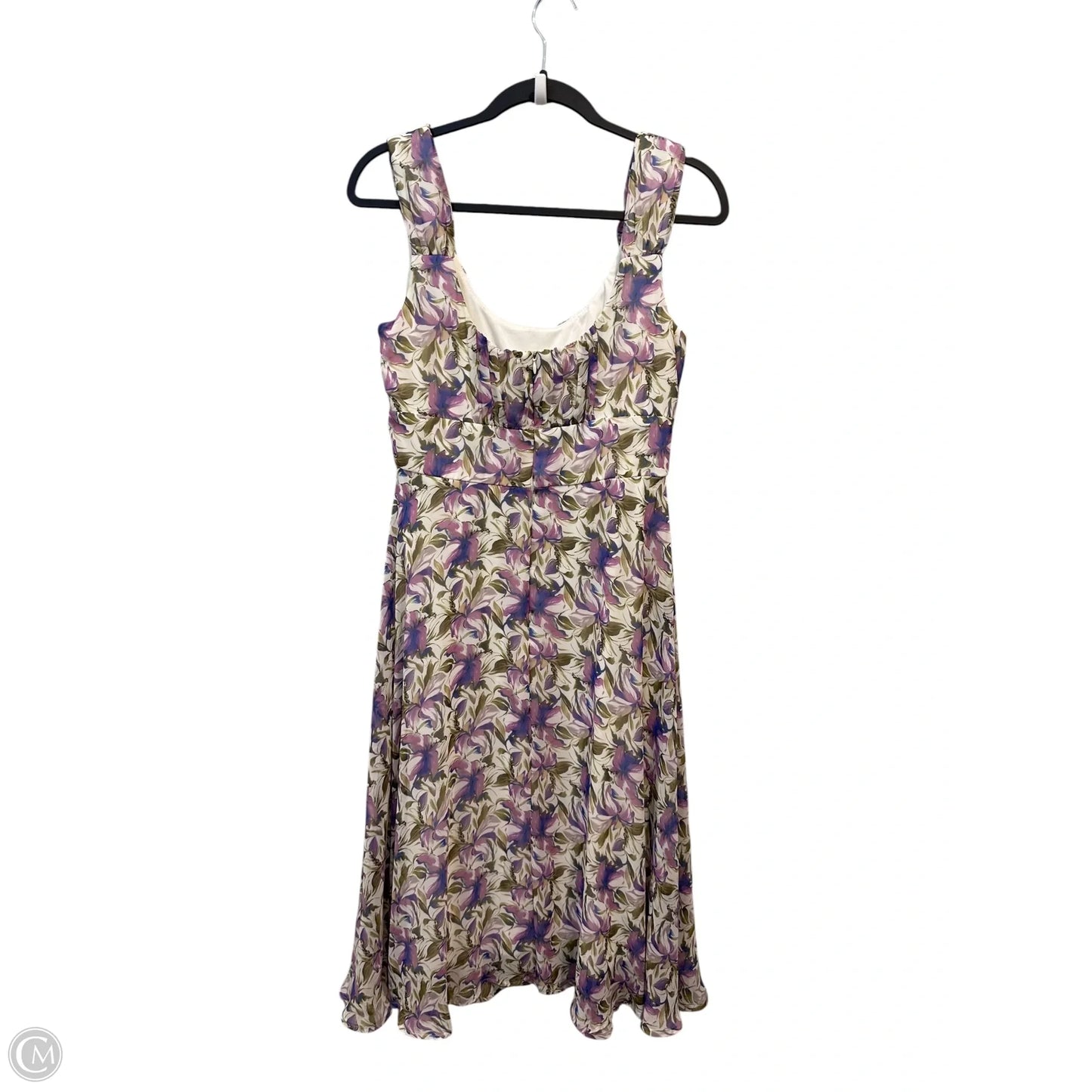 Dress Casual Midi By Dressbarn In Floral Print, Size: 10
