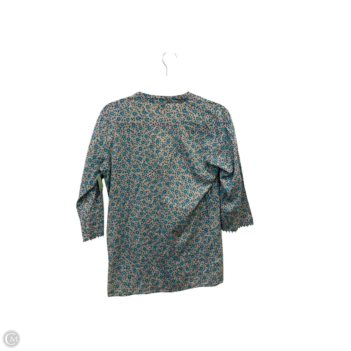 Tunic 3/4 Sleeve By Roller Rabbit In Blue, Size: Xs