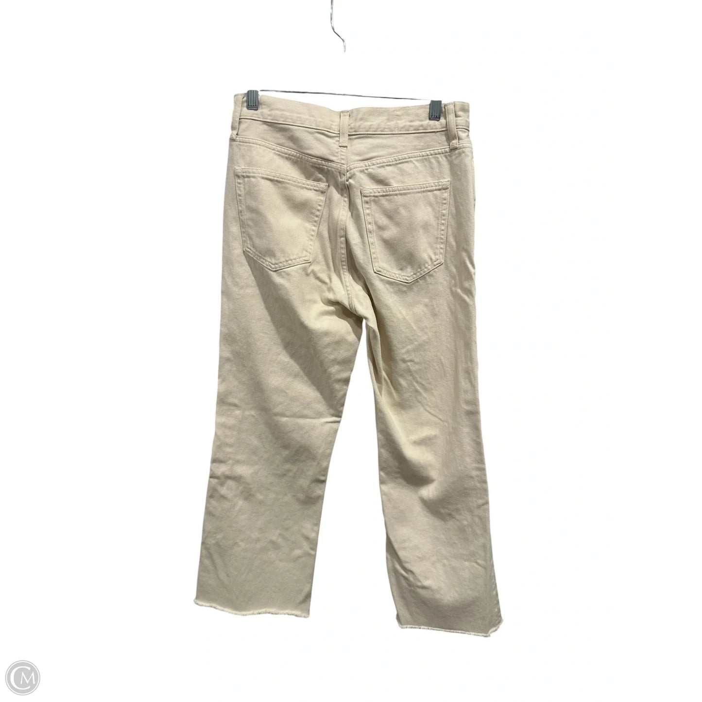 Jeans Straight By J. Crew In Cream, Size: 2
