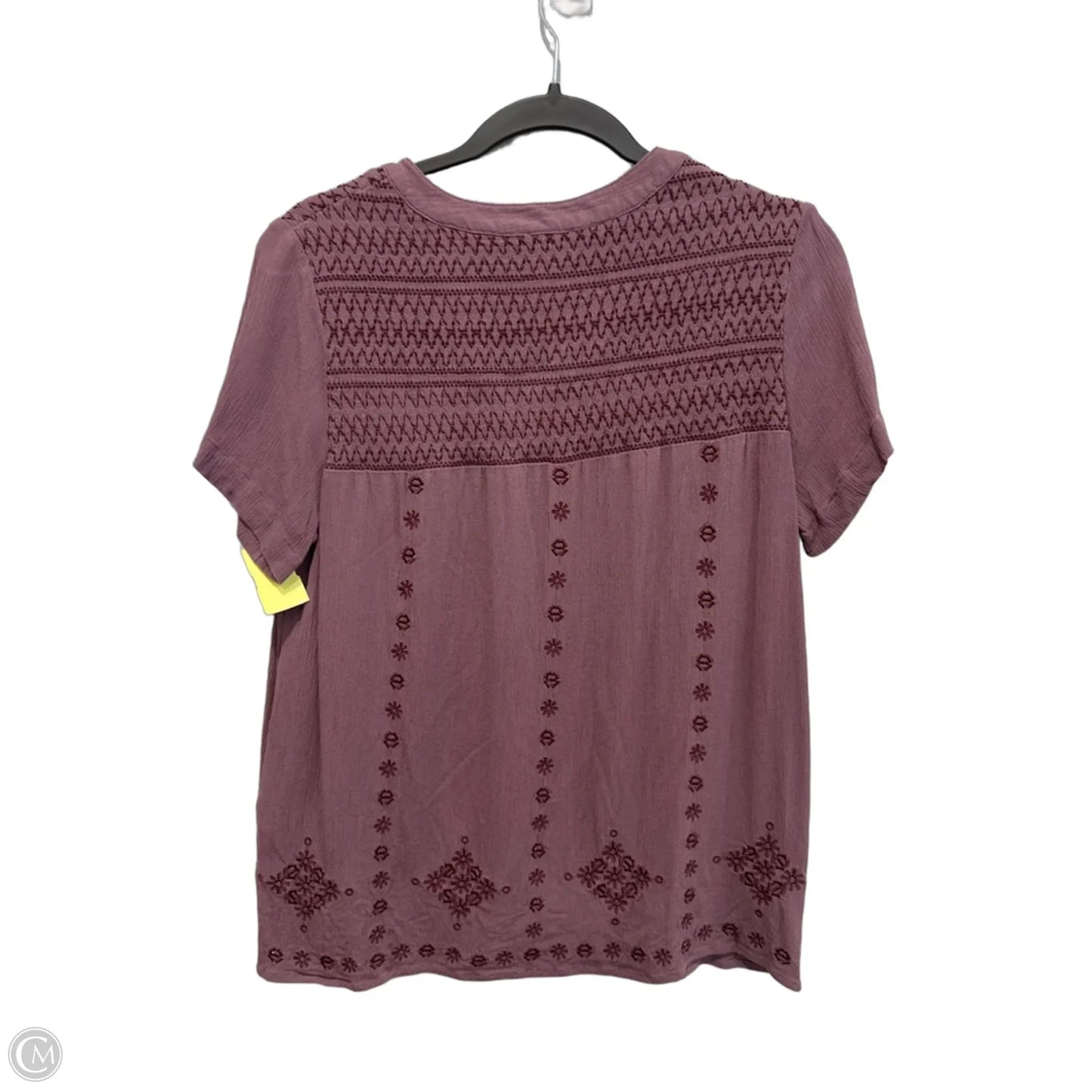 Top Short Sleeve By Market & Spruce In Purple, Size: M