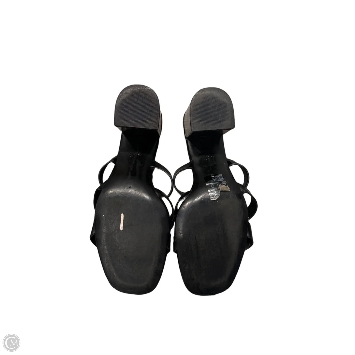 Sandals Heels Wedge By H&m In Black, Size: 10