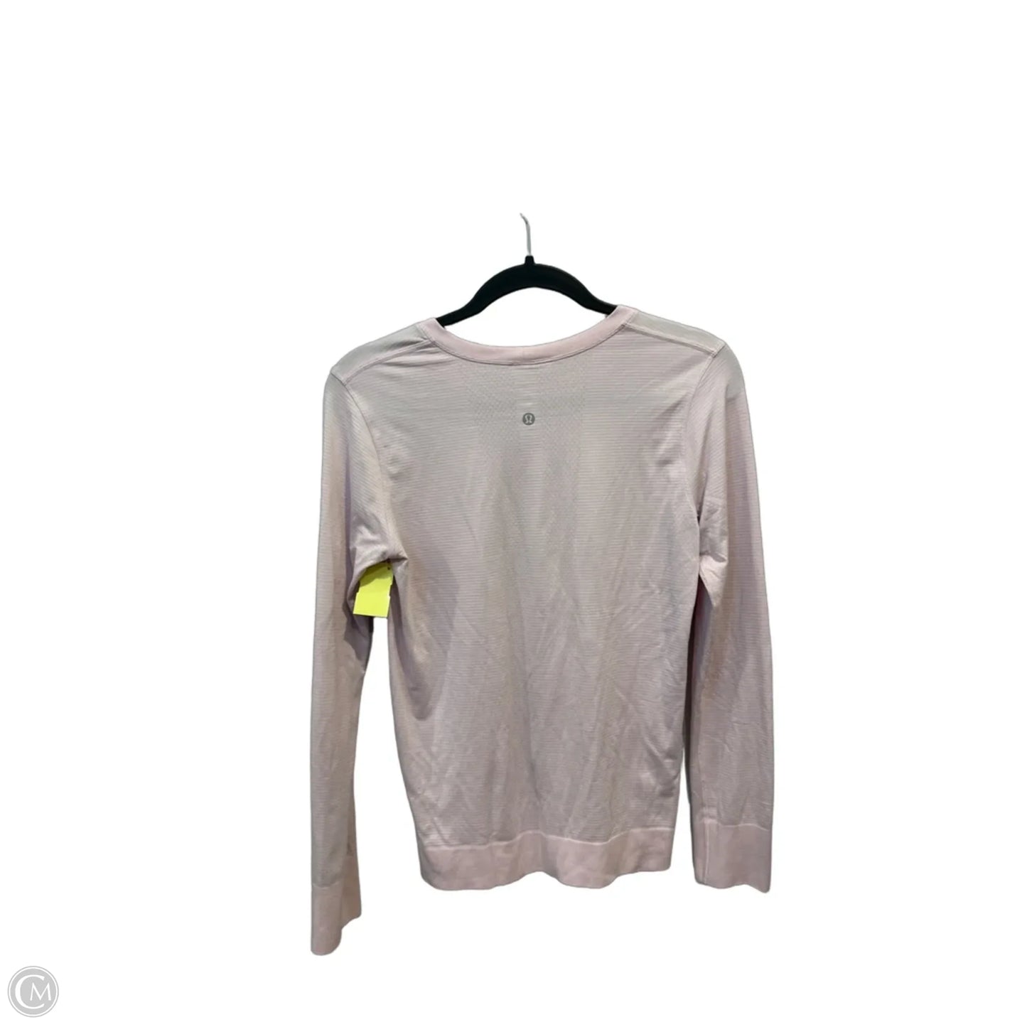 Athletic Top Long Sleeve Crewneck By Lululemon In Pink, Size: S